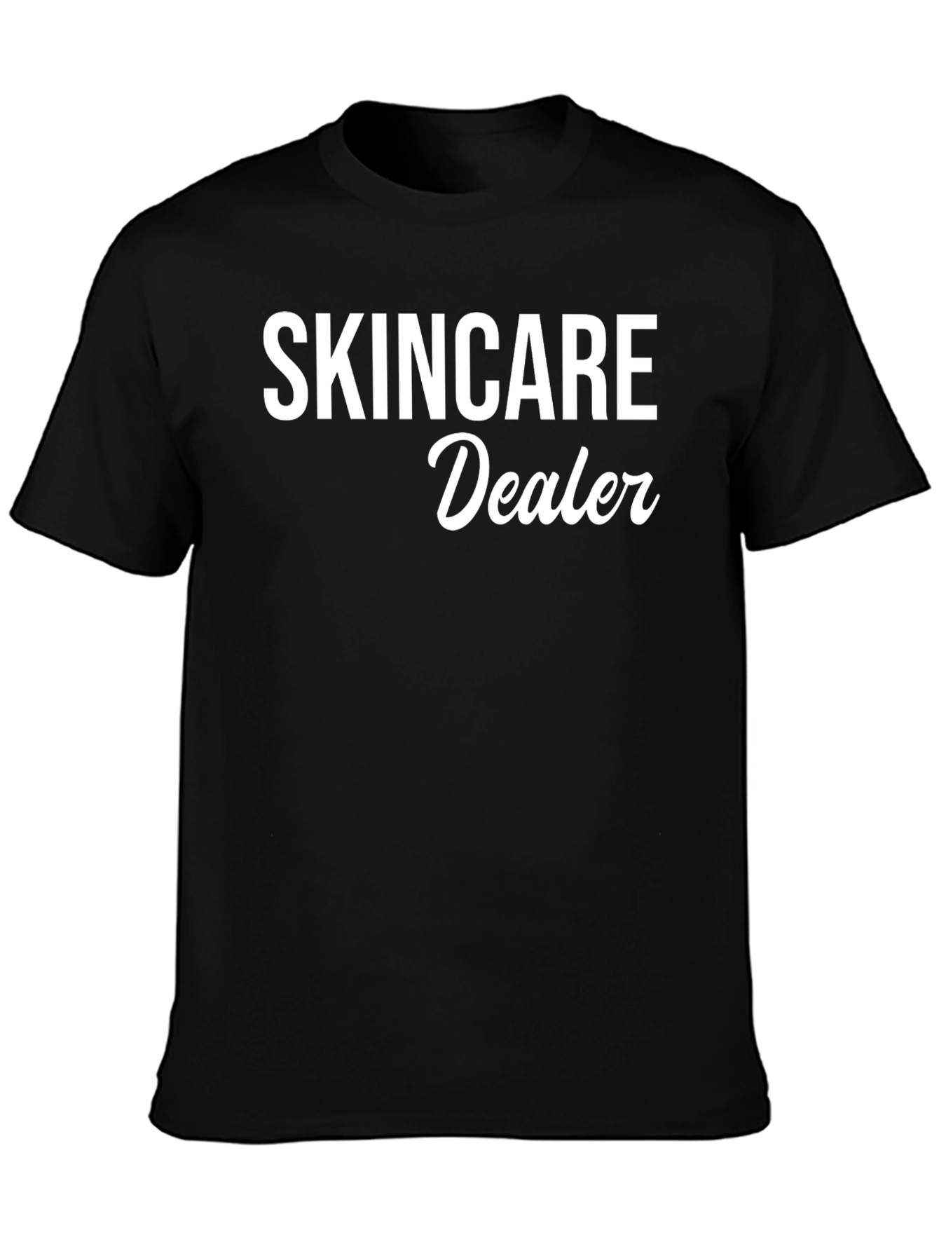 Black Skincare Dealer Black T-Shirt - Stylish & Comfortable view 3