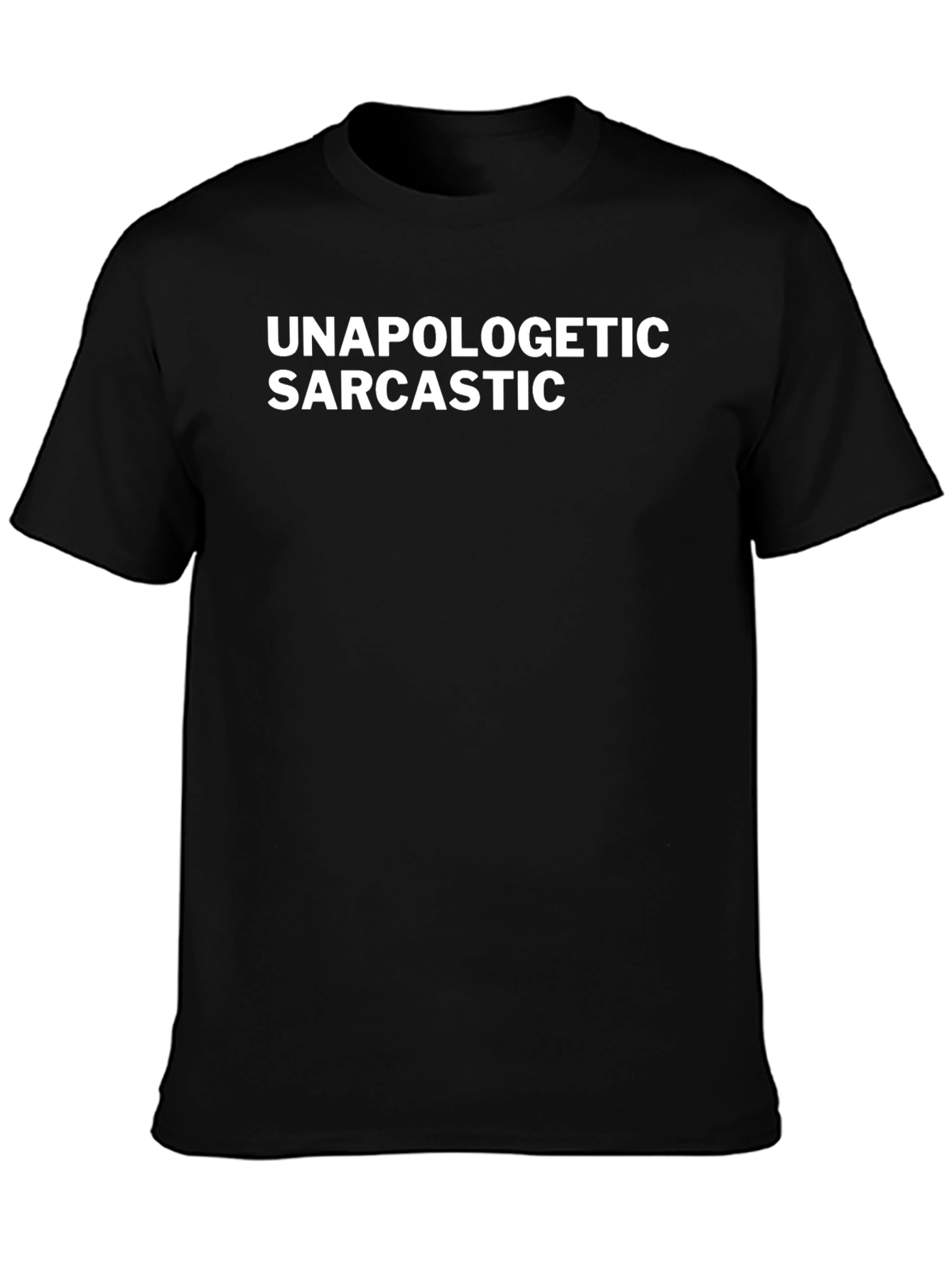 Black Unapologetic Sarcastic Graphic Tee view 3