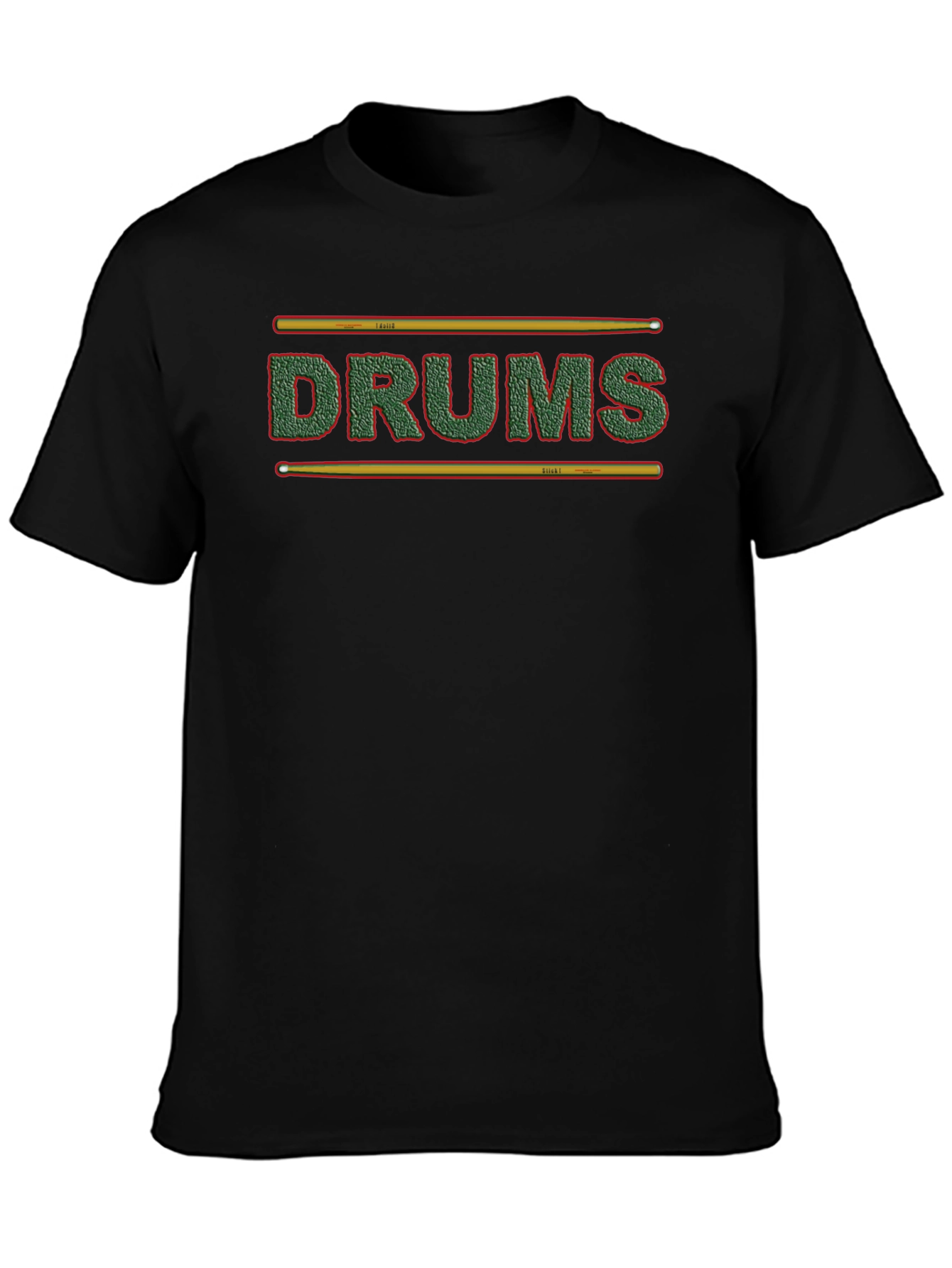 Black Drums T-Shirt - Music Lover Tee view 3
