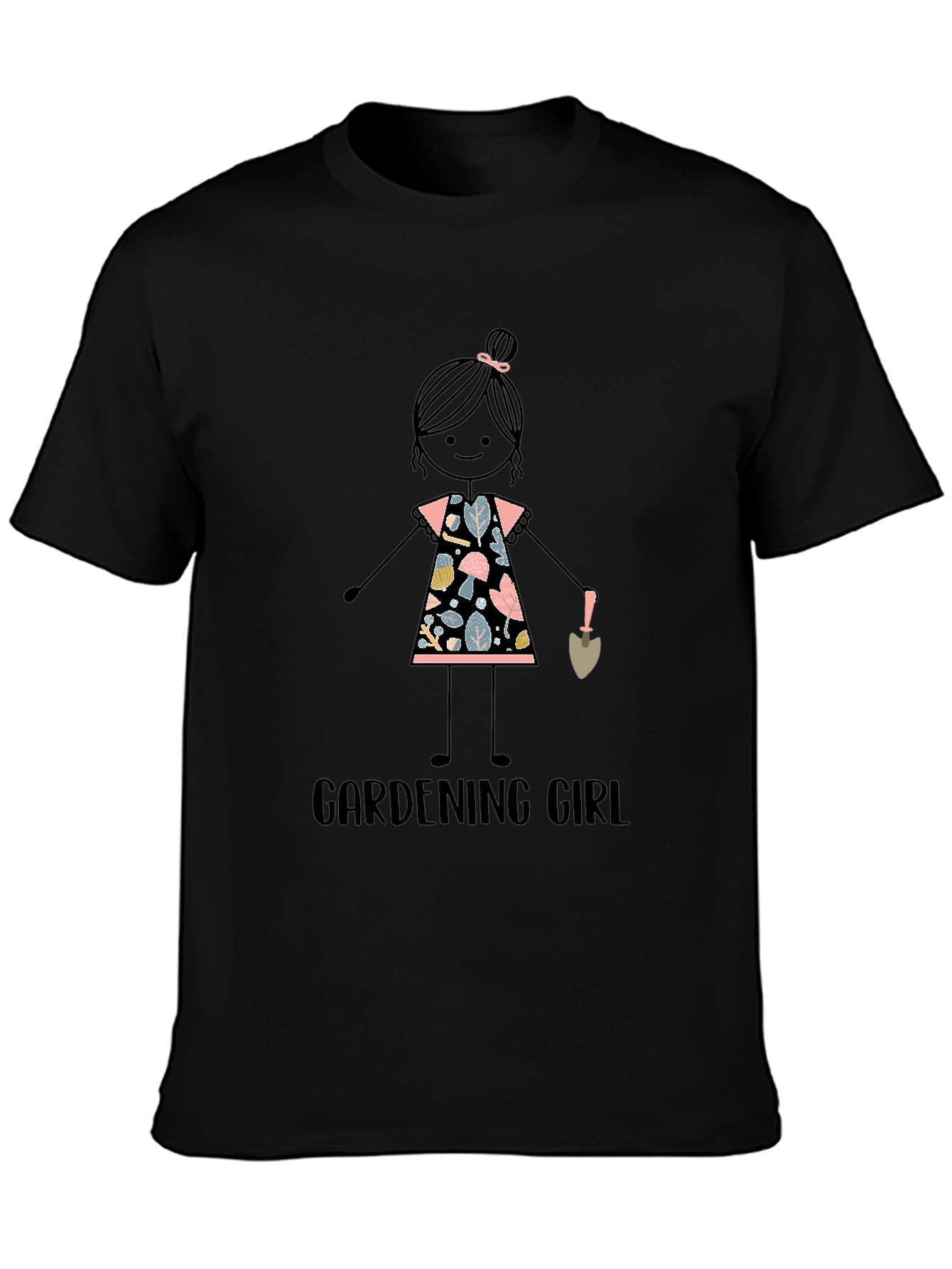 Black Gardening Girl Graphic Tee - Unisex view 3