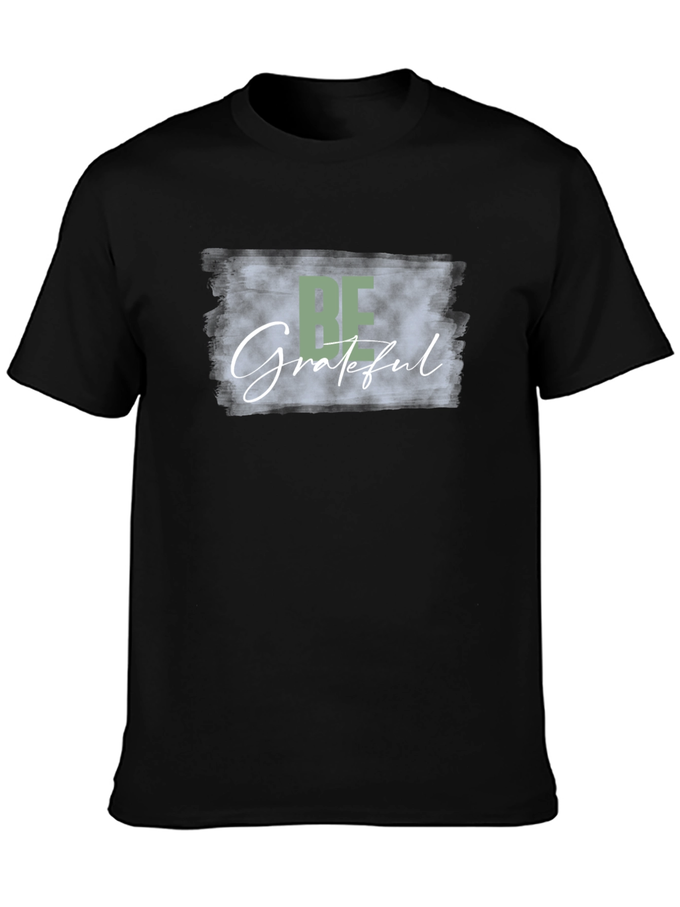 Black Be Grateful Black Graphic Tee view 3