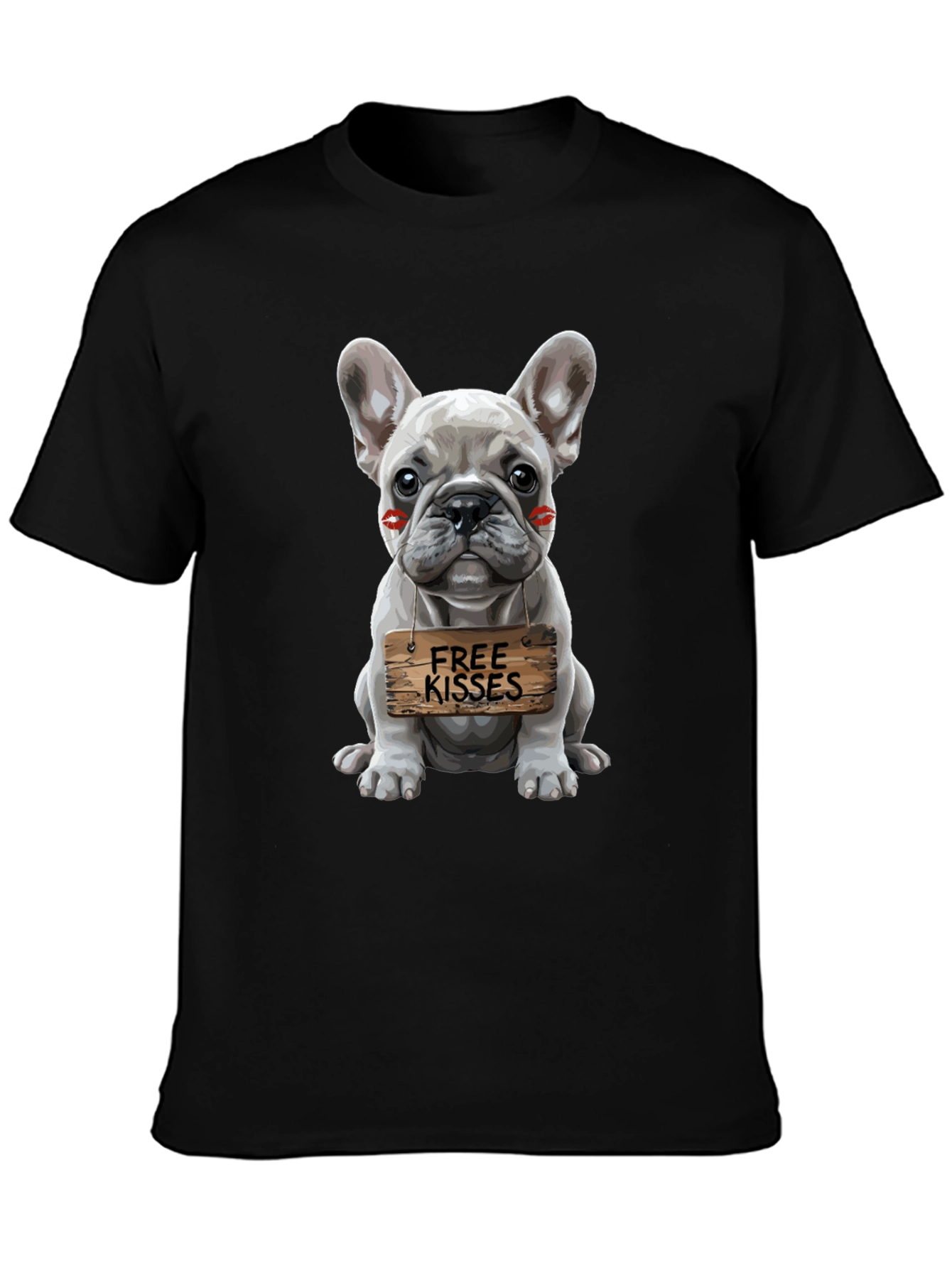 Black Dog Kisses Graphic Tee view 3