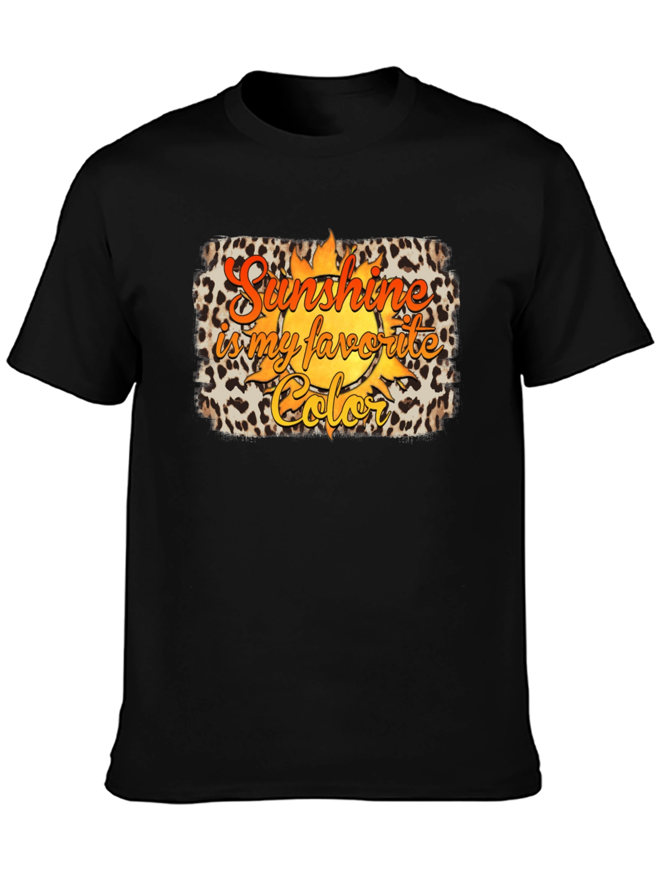 Black Sunshine is My Favorite Color Graphic T-Shirt view 3