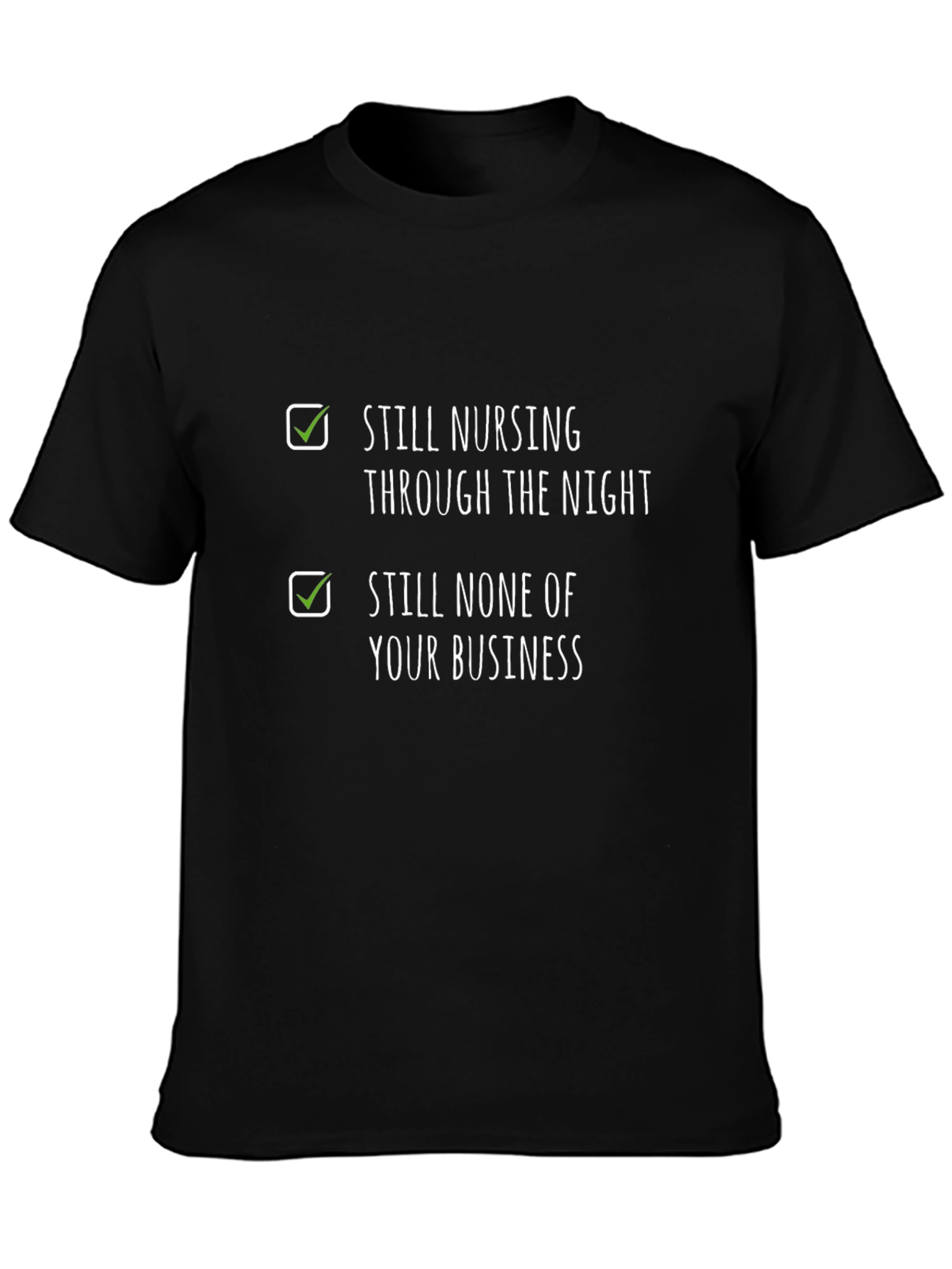Black Nursing Humor Graphic Tee view 3