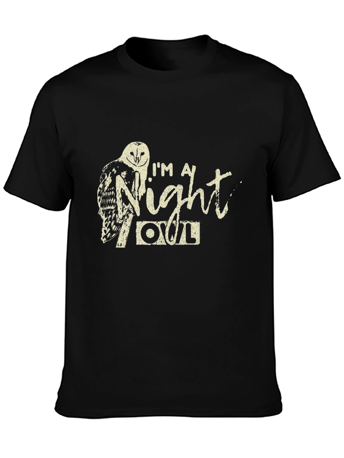 Black I'm A Night Owl Graphic T-Shirt view 3