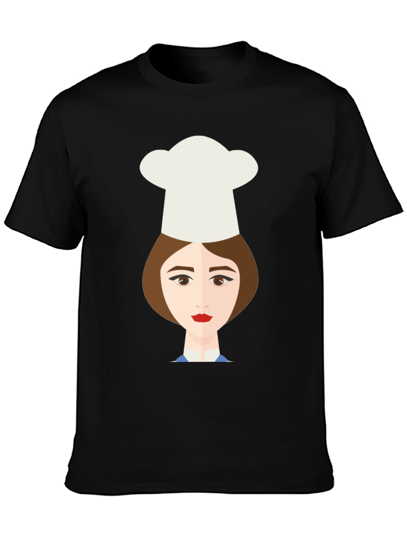 Black Chef Girl Graphic Tee - Unique Design, Soft Cotton view 3