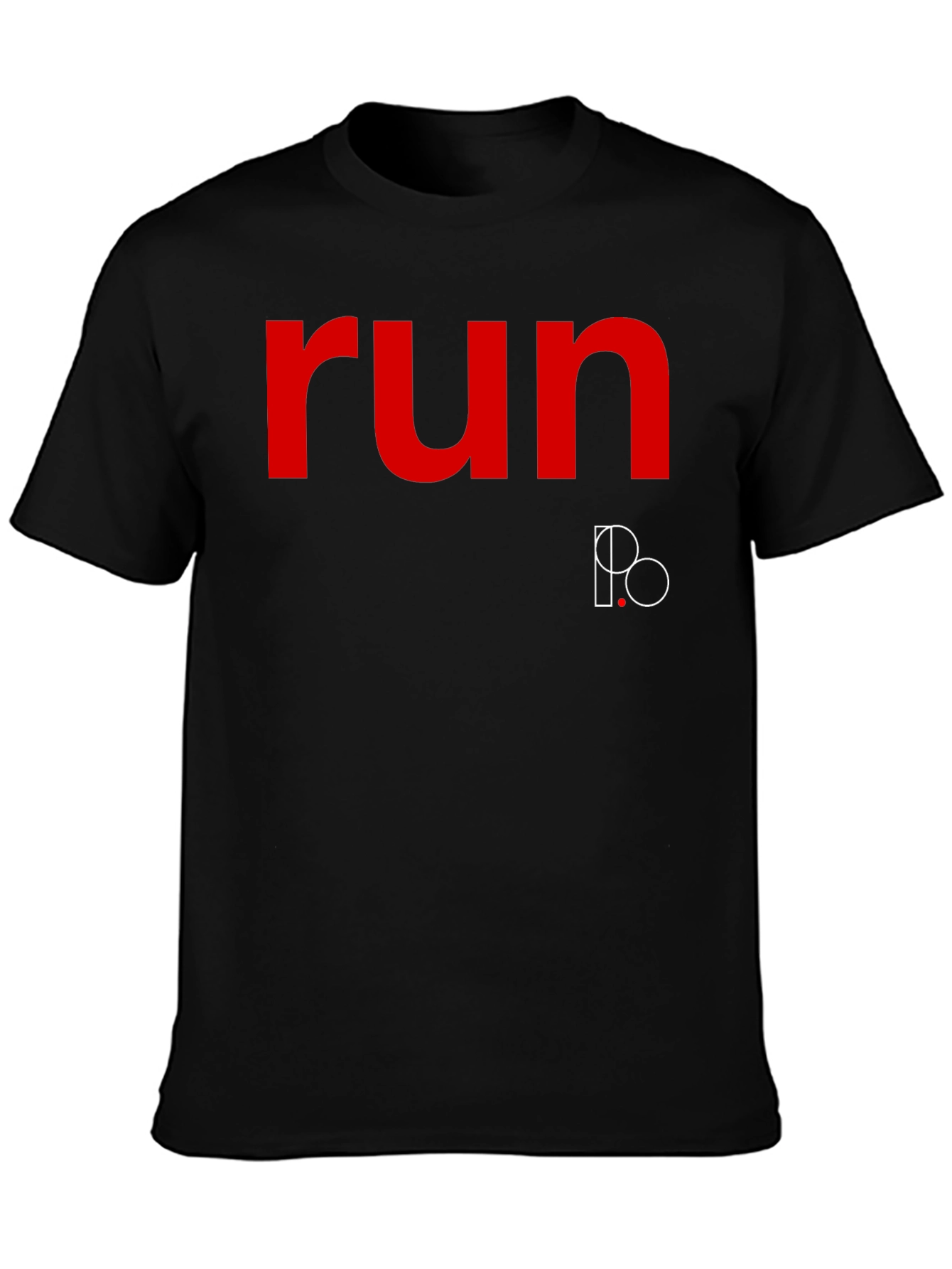 Black Run IPO Graphic T-Shirt - Men's Black Tee view 3