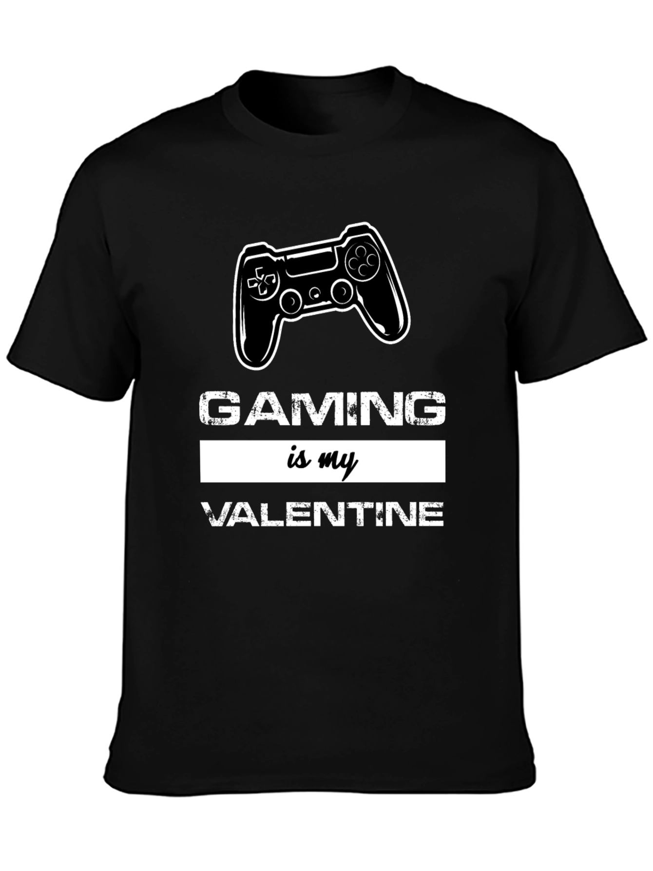 Black Gaming Is My Valentine Graphic Tee view 3