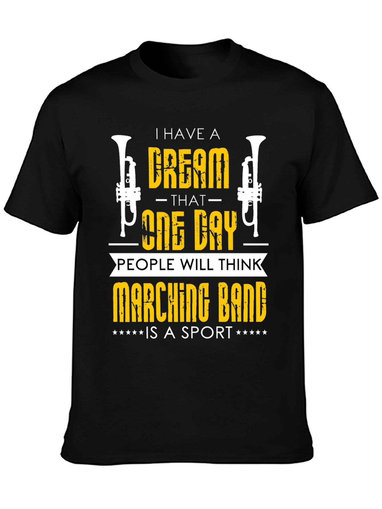 Black Marching Band Sport T-Shirt view 3