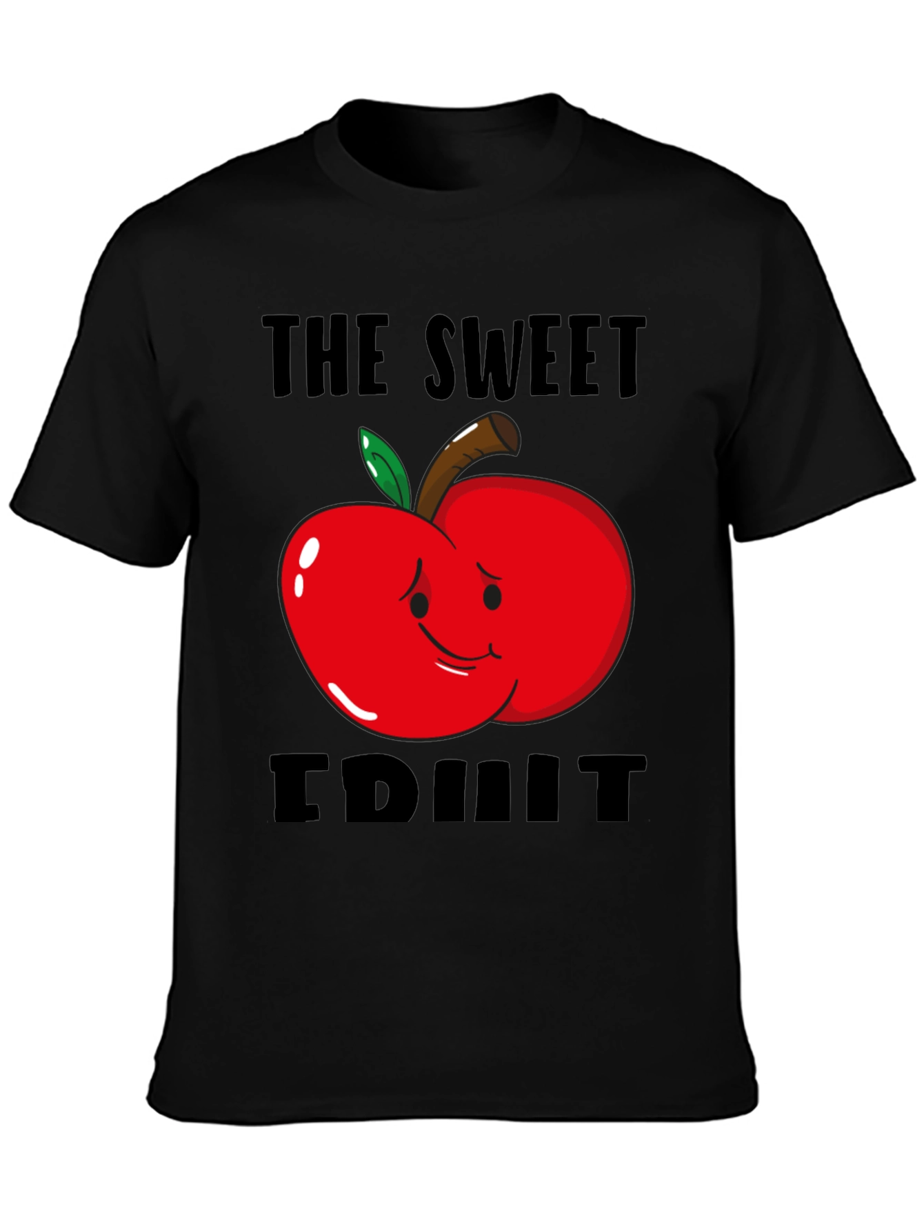Black The Sweet Fruit Graphic T-Shirt - Black view 3