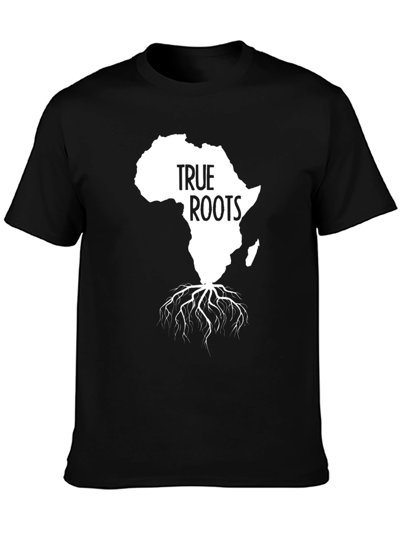 Black True Roots Africa Graphic Tee view 3