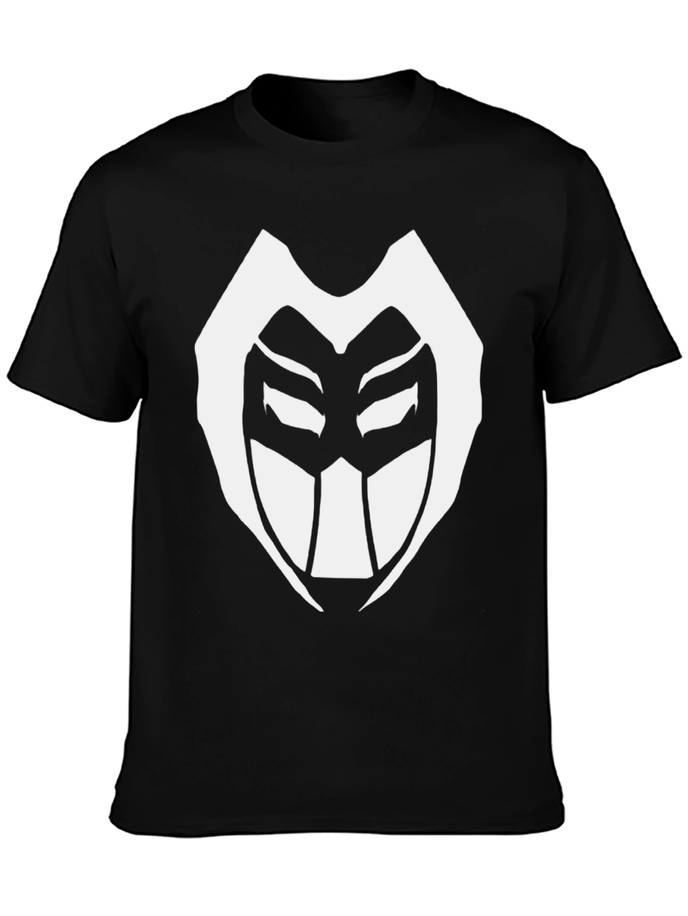 Black Masked Vigilante Graphic Tee - Black view 3
