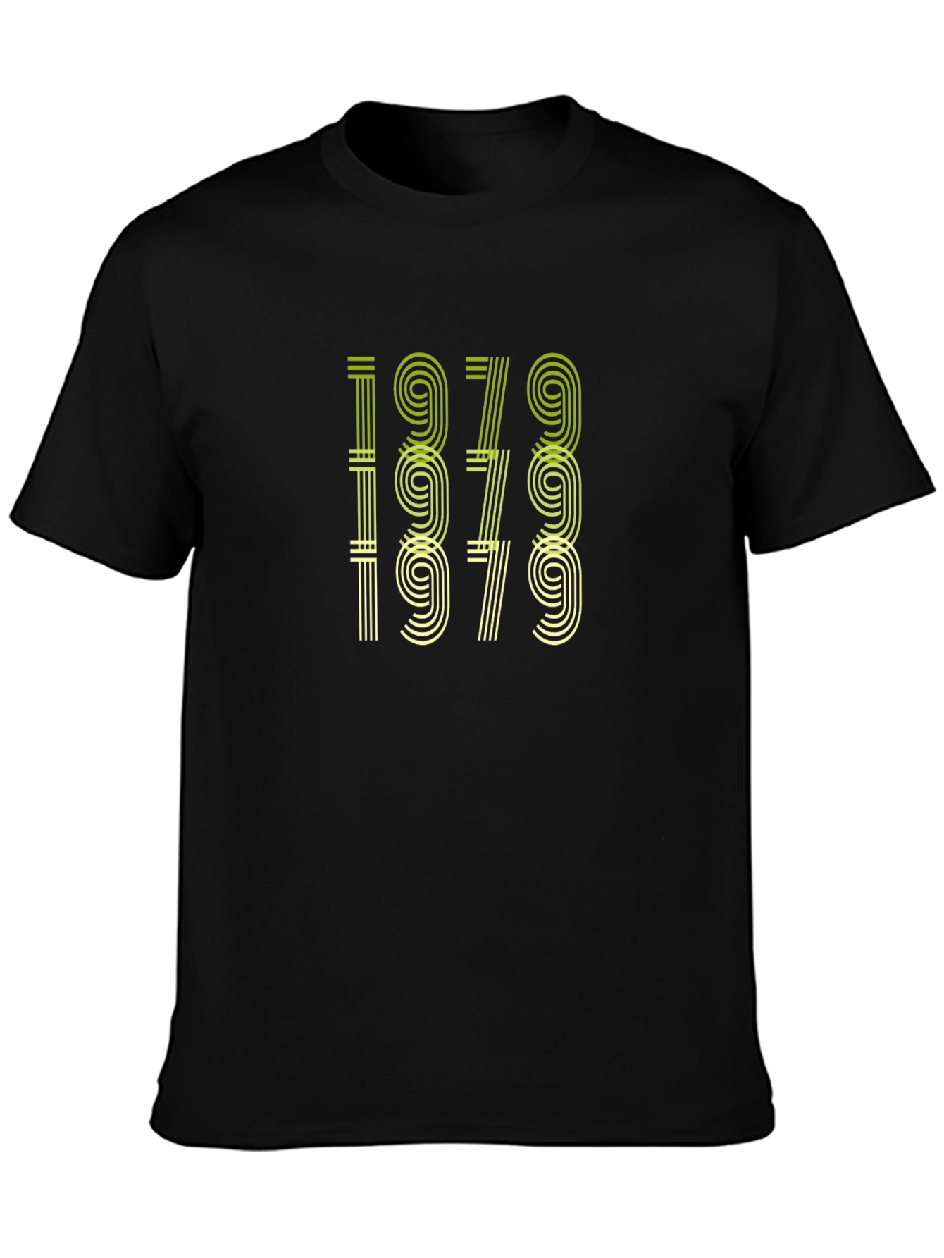 Black Vintage 1979 Graphic Tee - Retro Style view 3