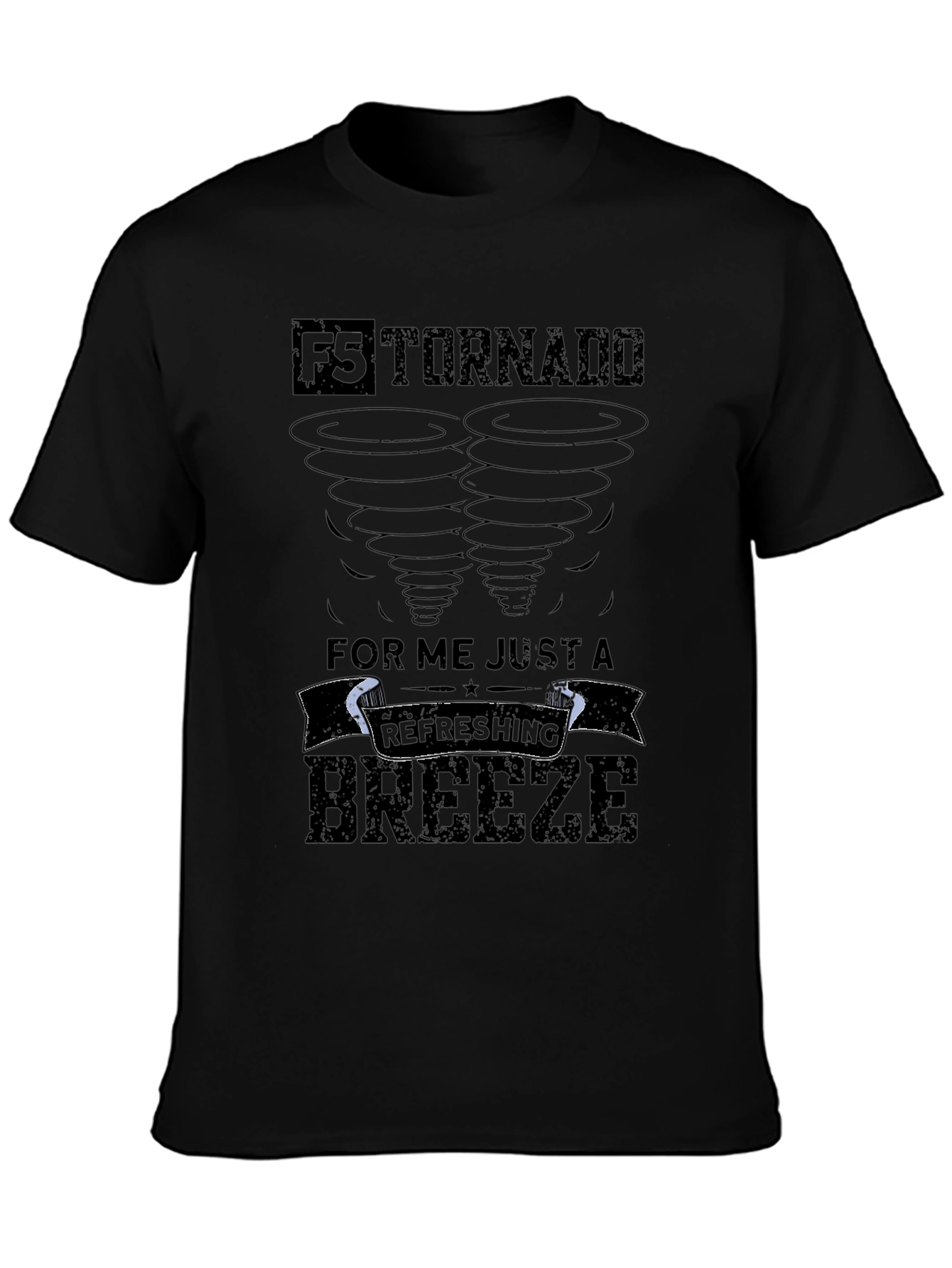 Black F5 Tornado Refreshing Breeze Graphic Tee view 3