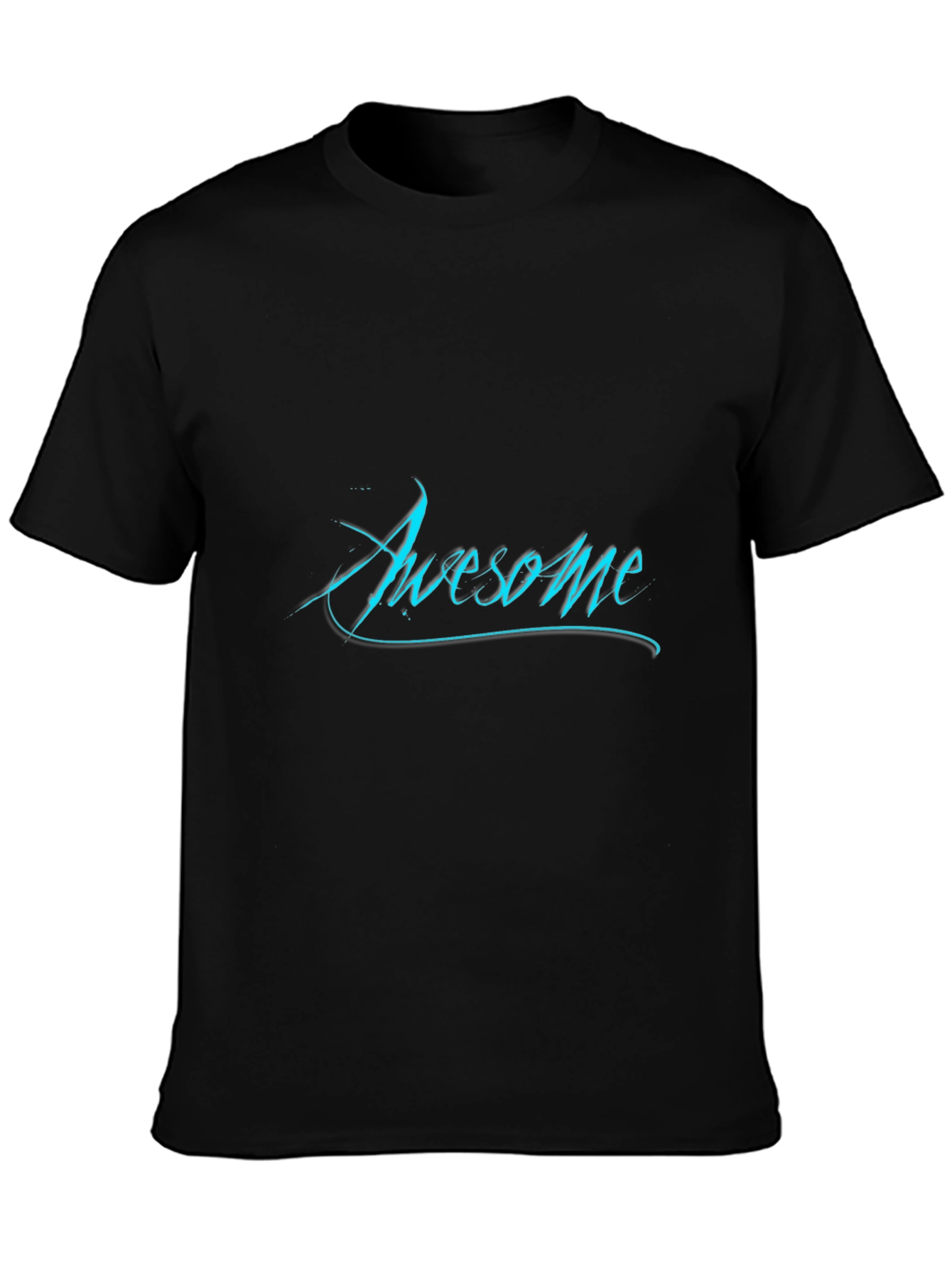 Awesome Graphic Print Black T-Shirt - 3
