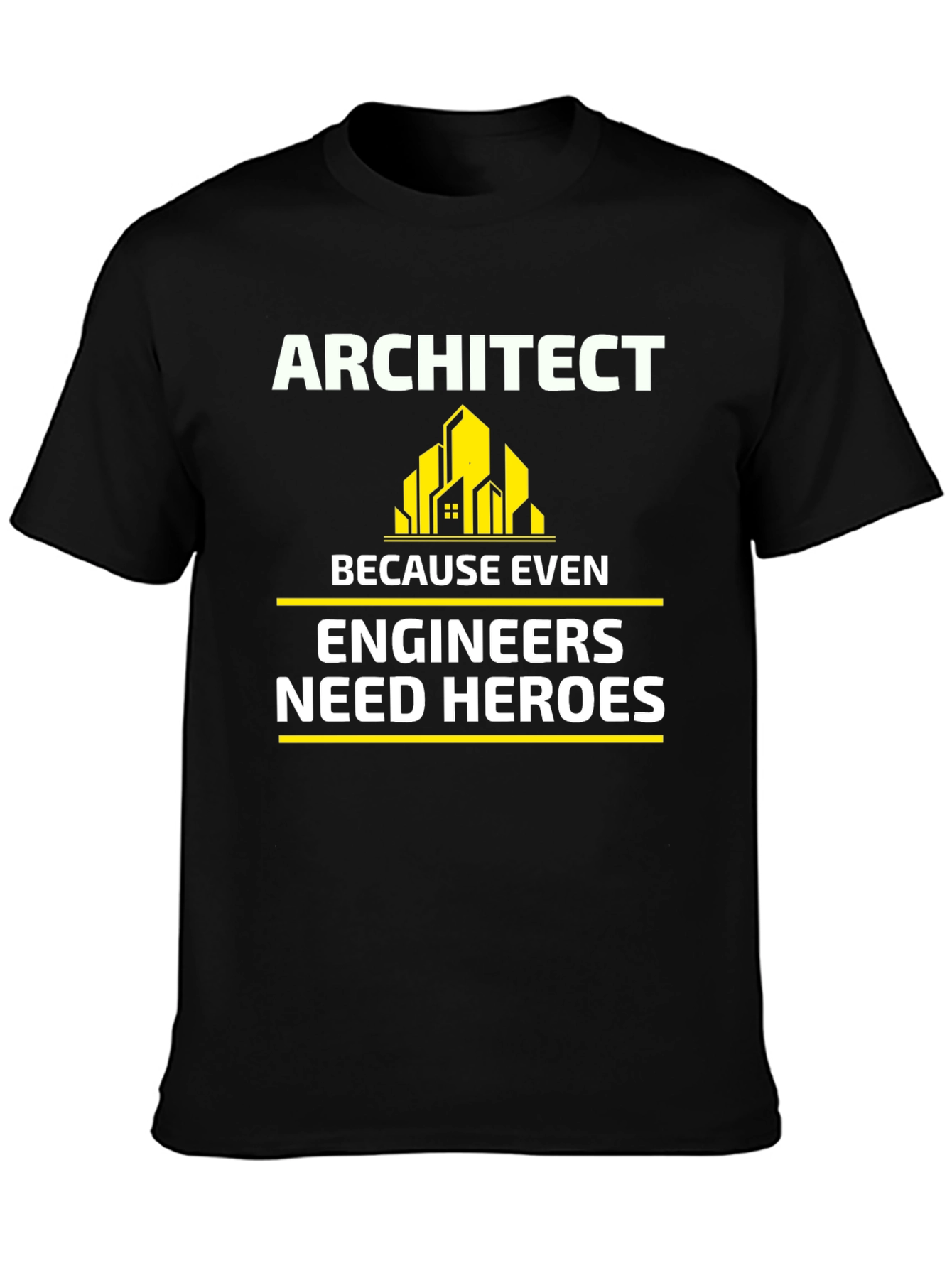 Black Architect Hero T-Shirt - Engineer Appreciation view 3
