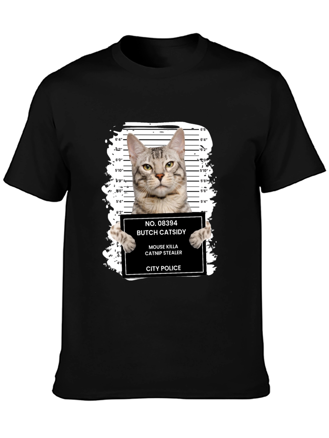 Black Butch Catsidy Mugshot T-Shirt view 3
