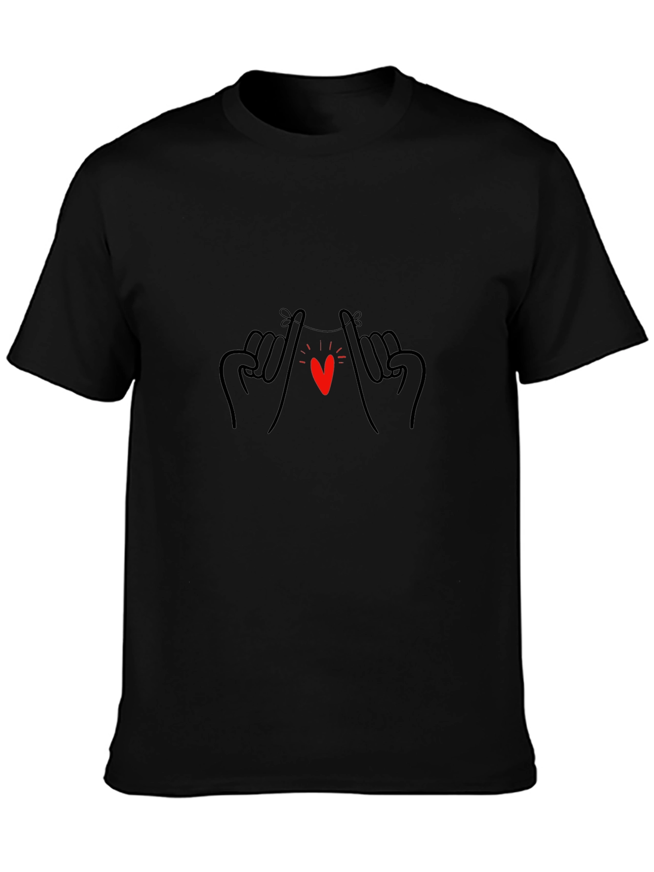 Black Love Promise Graphic Tee - Soft Cotton Blend view 3