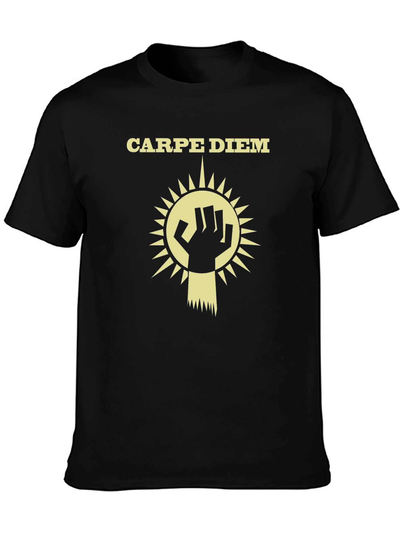 Black Carpe Diem Graphic Tee - Seize the Day! view 3