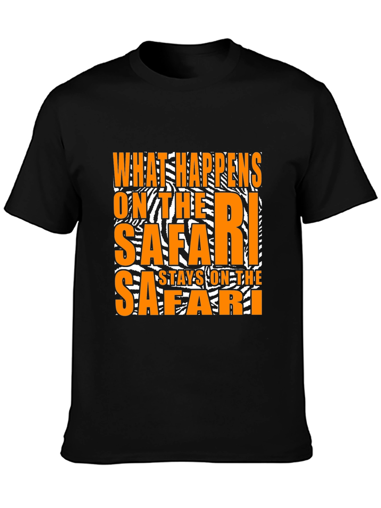 Black Safari T-Shirt: What Happens on Safari Stays... view 3
