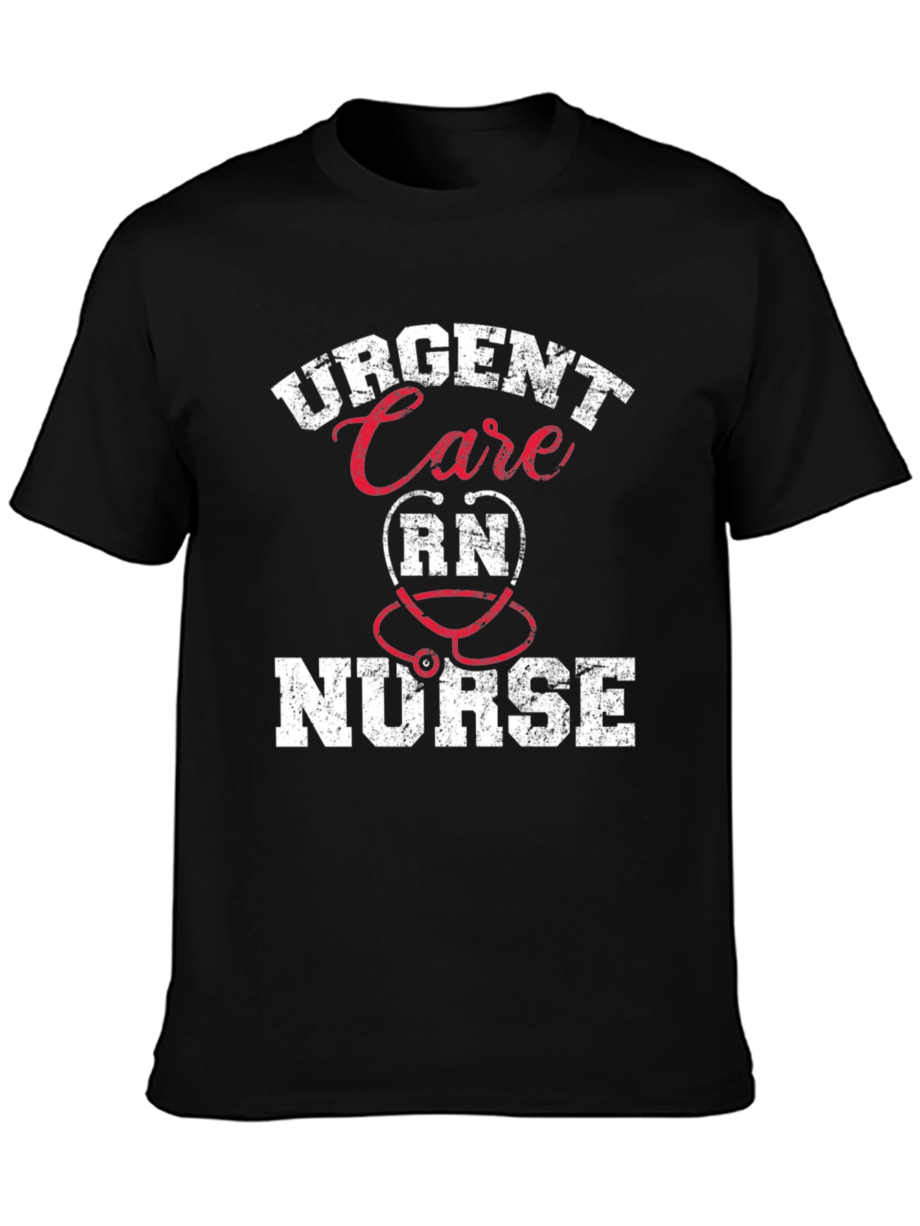 Black Urgent Care RN Nurse T-Shirt - Gift for Healthcare Workers view 3