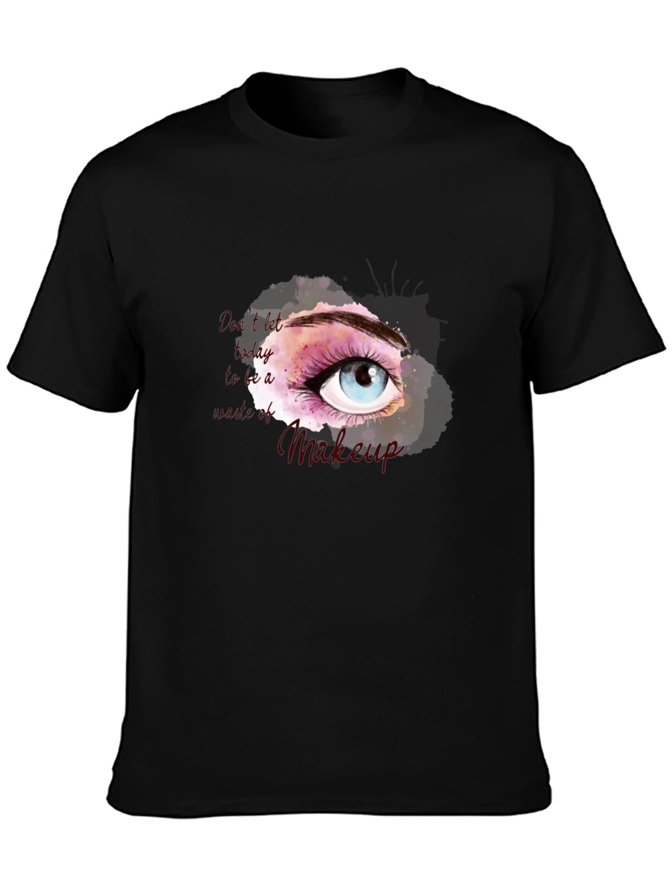 Black Eye Makeup T-Shirt - Stylish Graphic Tee view 3