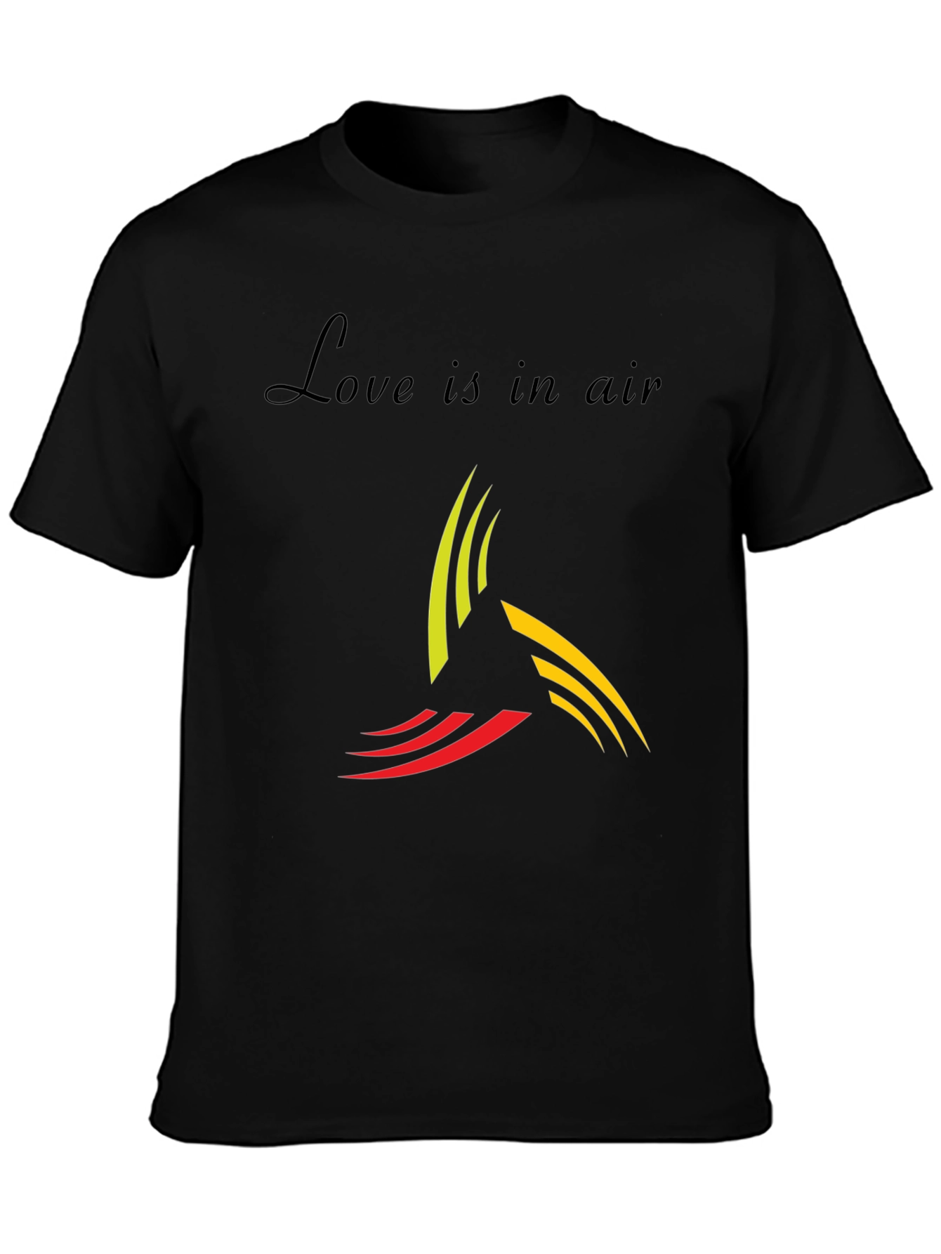 Black Love is in Air Graphic T-Shirt view 3