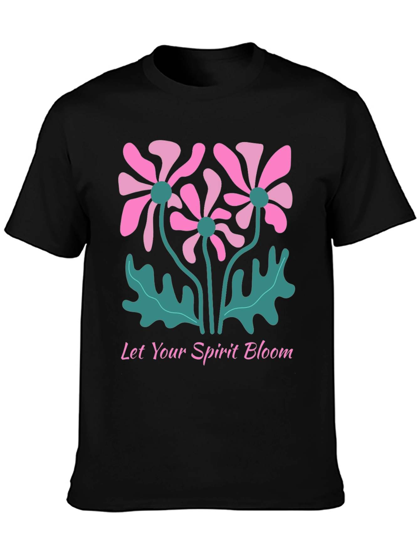 Black Bloom Spirit Graphic Tee view 3