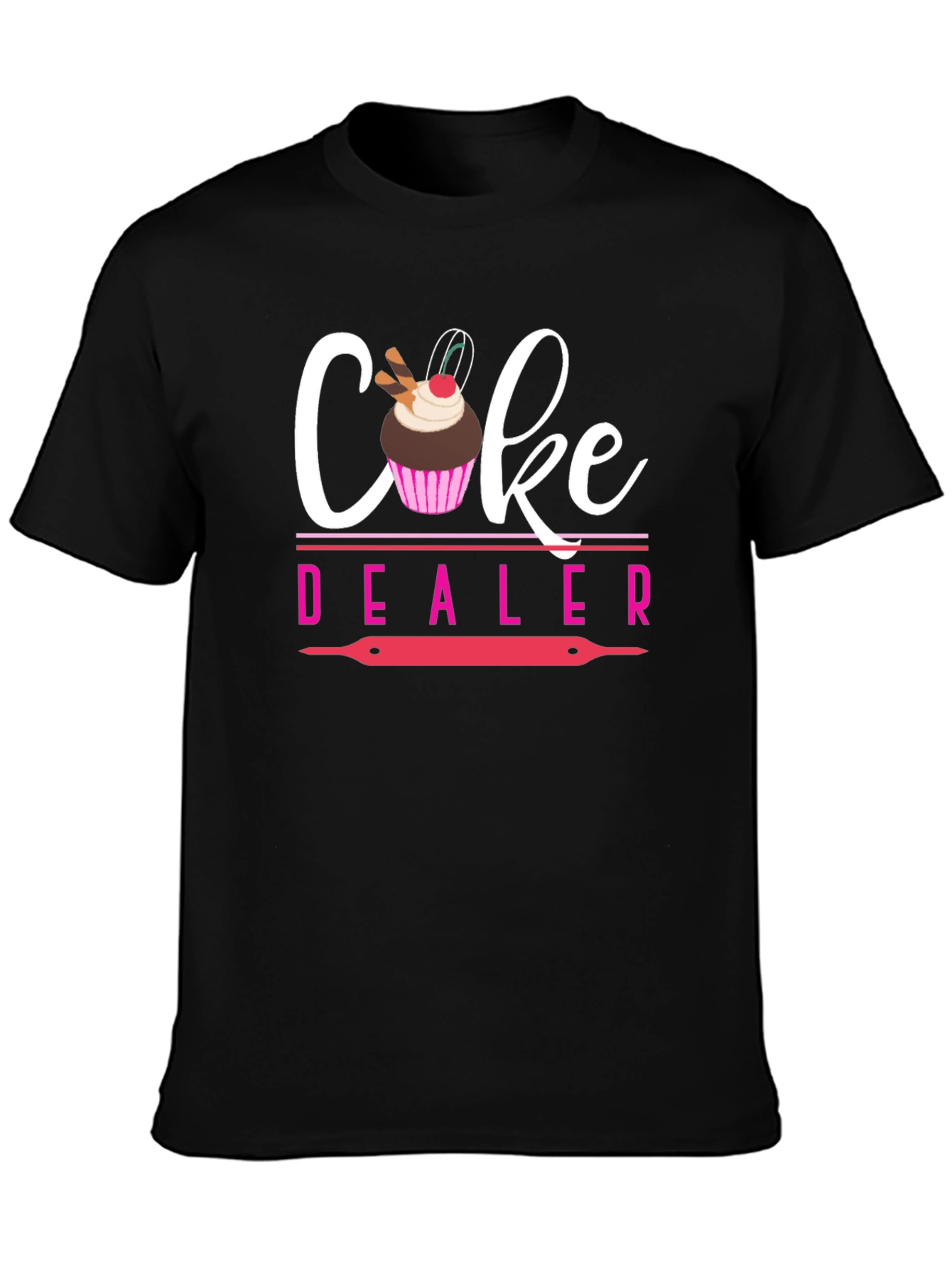 Black Cake Dealer Graphic T-Shirt view 3