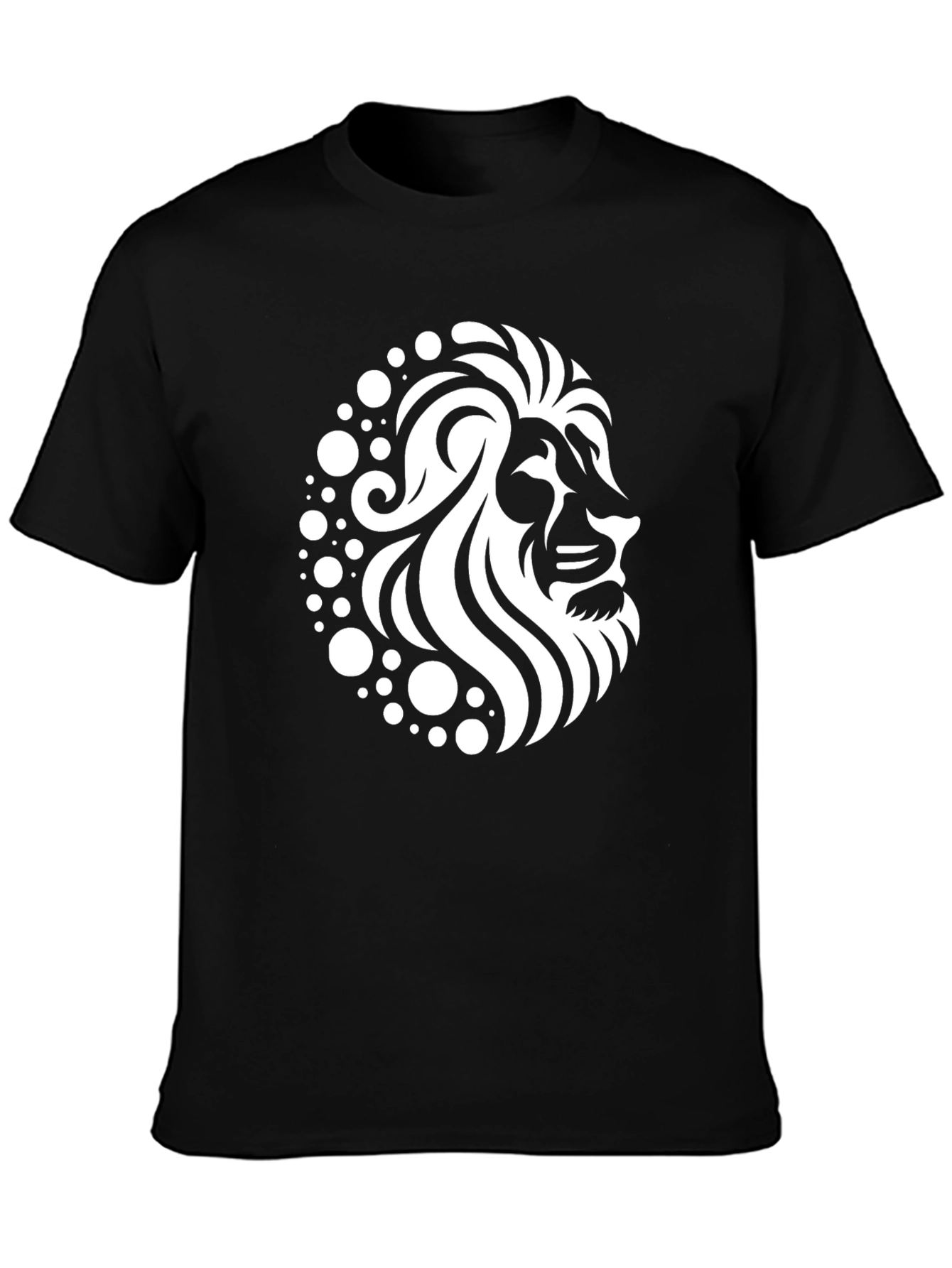 Black Lion Graphic Black T-Shirt - Stylish Men's Apparel view 3