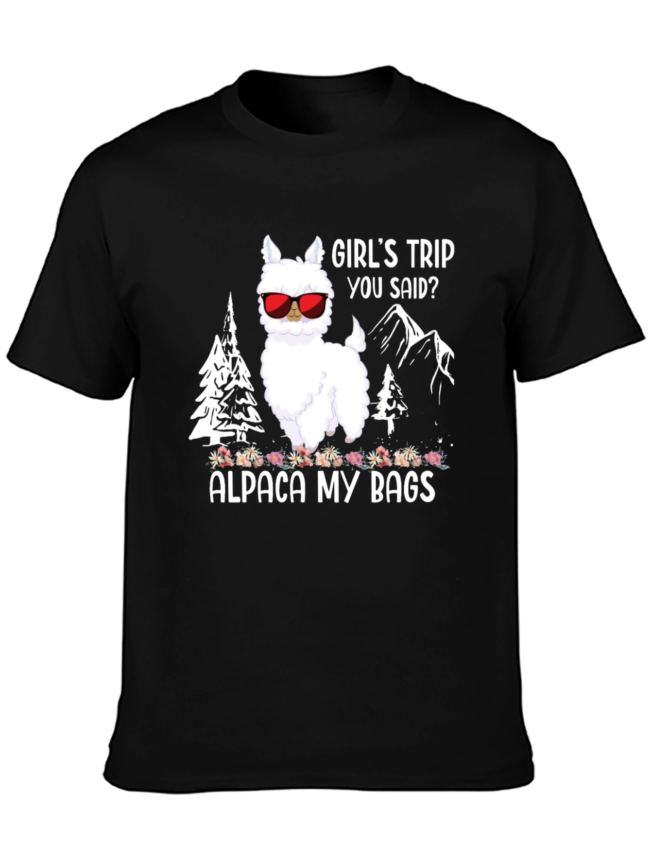 Black Alpaca My Bags T-Shirt view 3