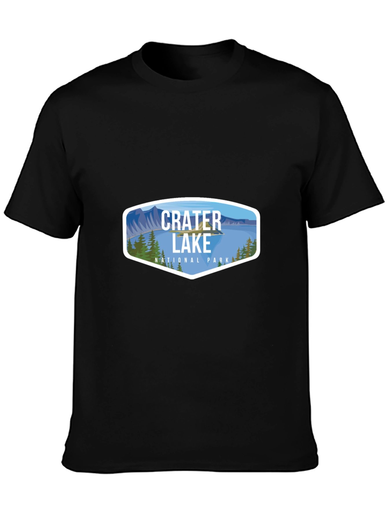 Black Crater Lake National Park T-Shirt view 3