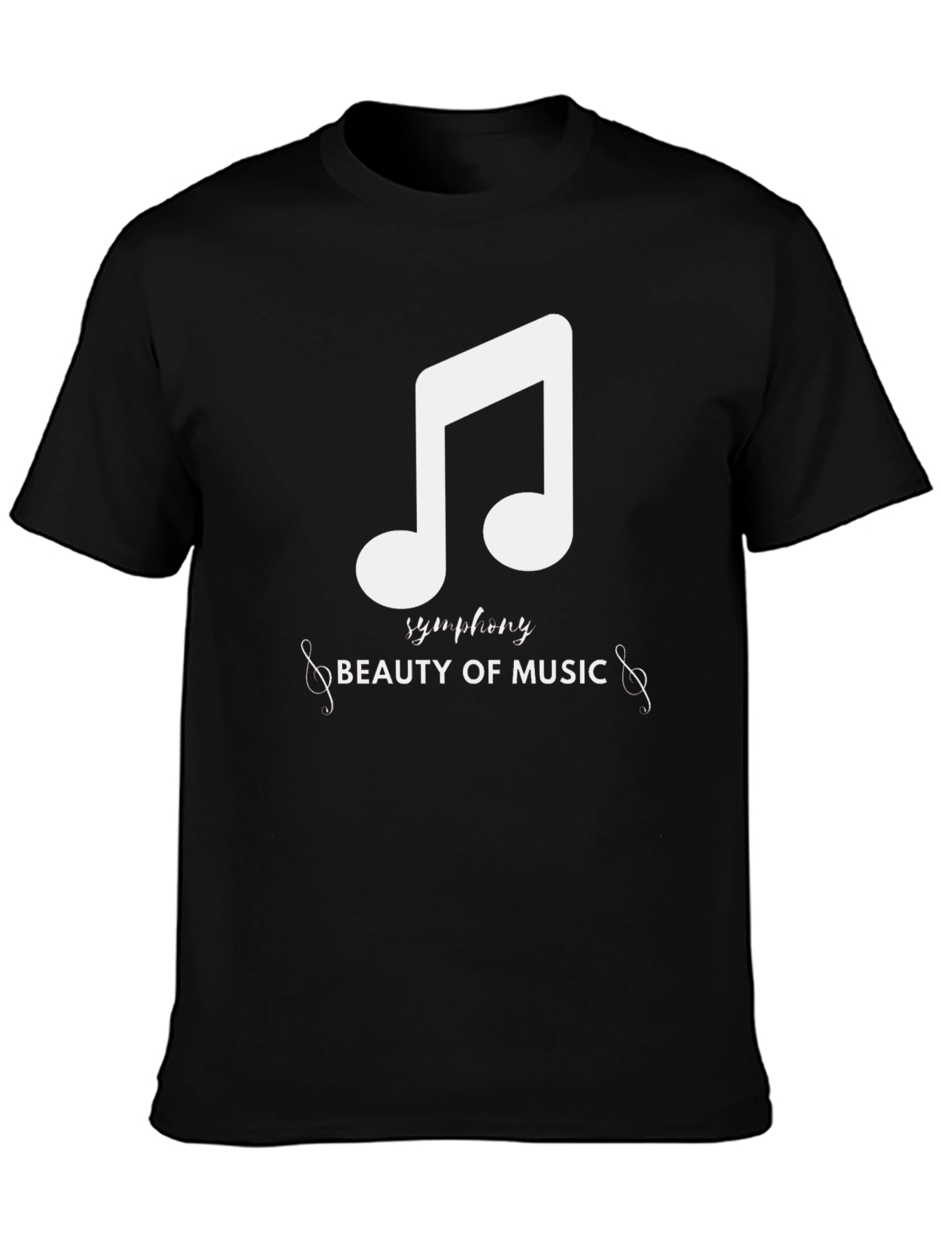 Black Musical Symphony Black Graphic Tee view 3