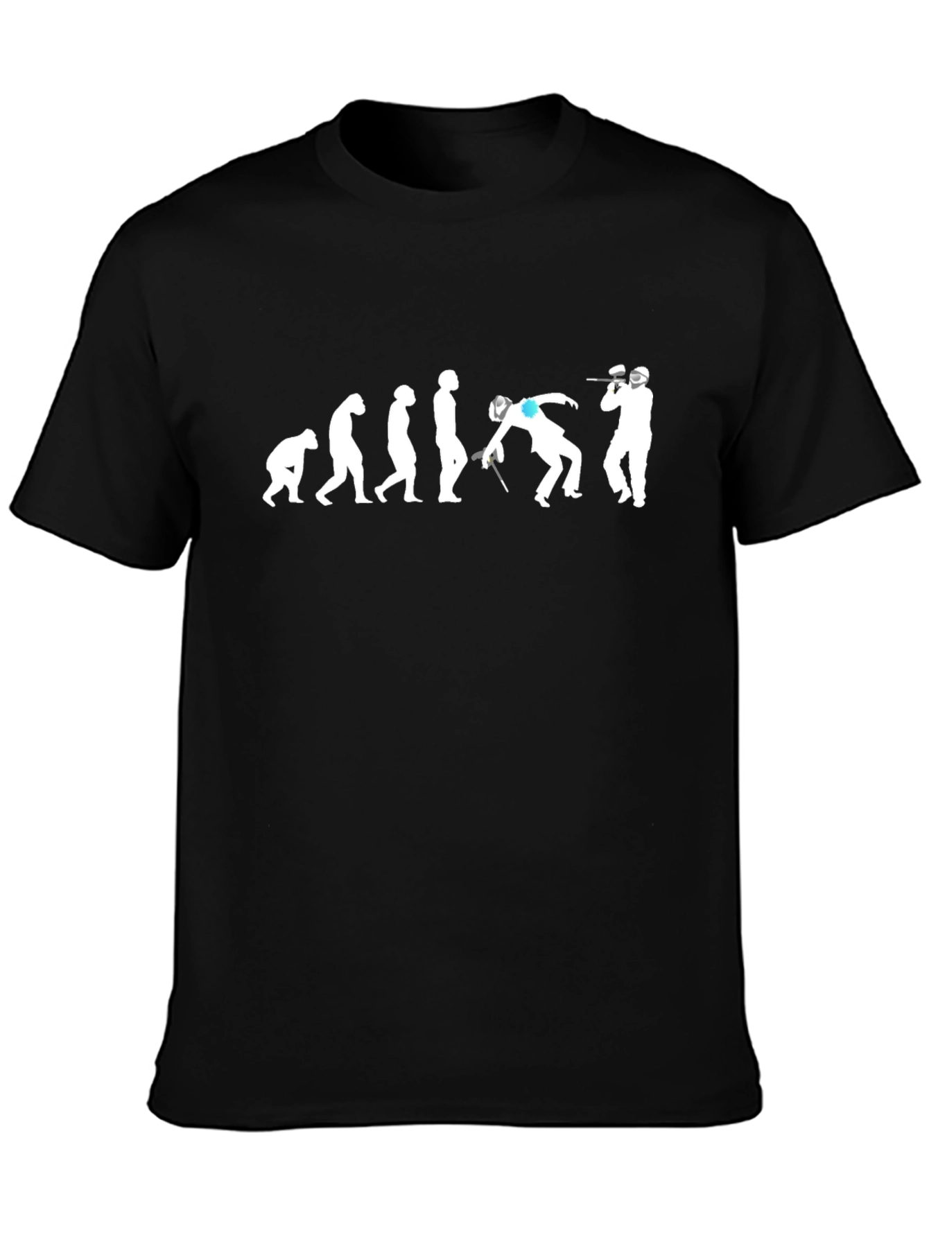 Black Paintball Evolution Black T-Shirt view 3