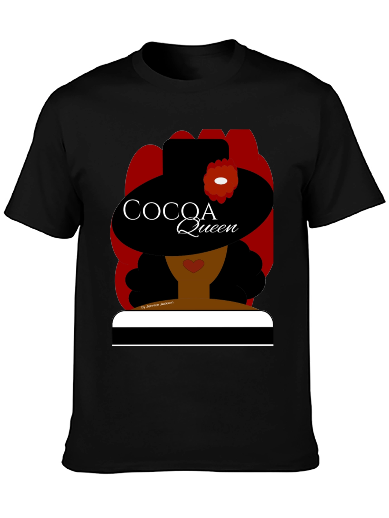 Black Cocoa Queen Graphic Tee - Stylish Statement Shirt view 3