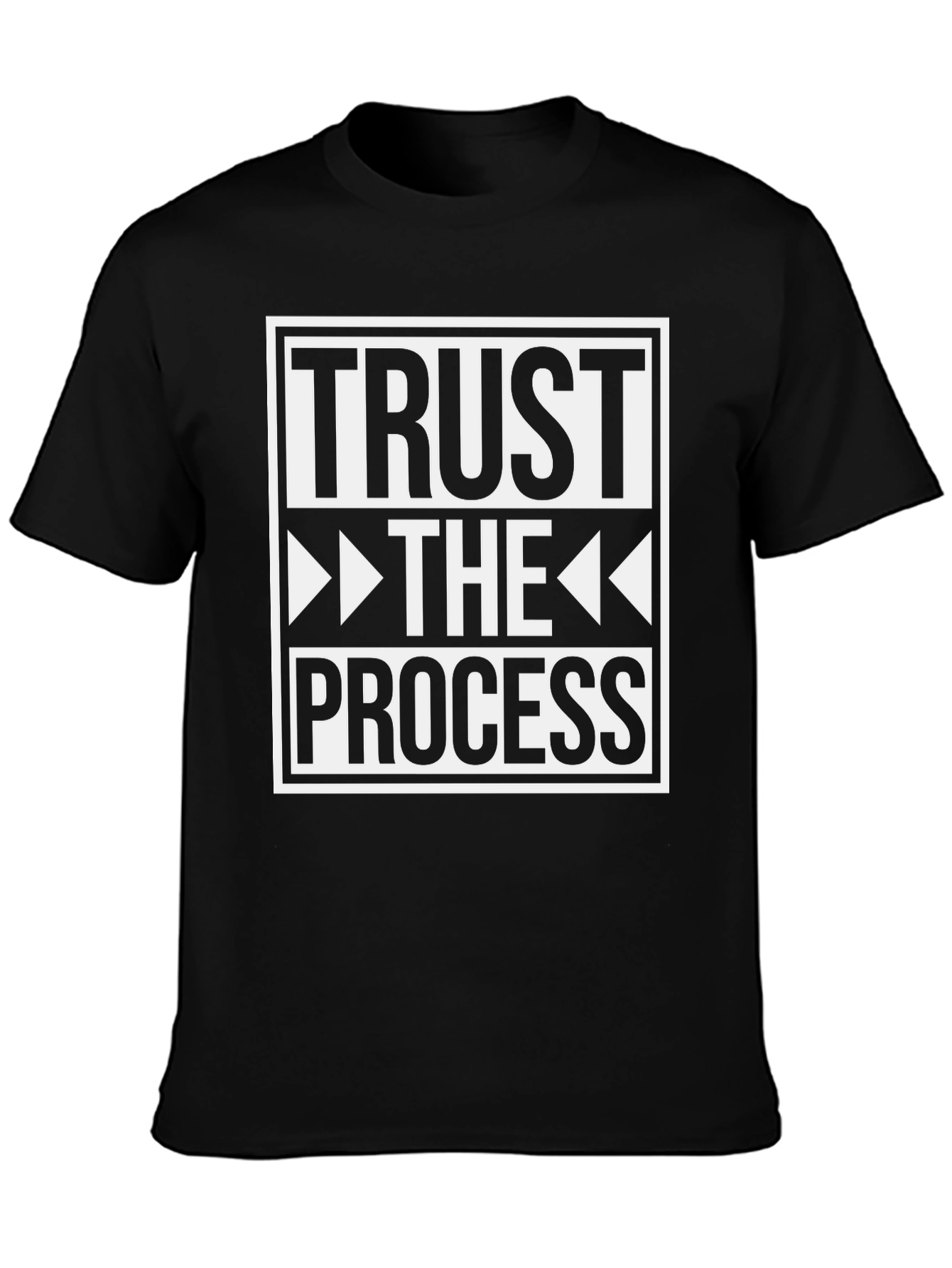Black Trust the Process Graphic Tee - Black view 3