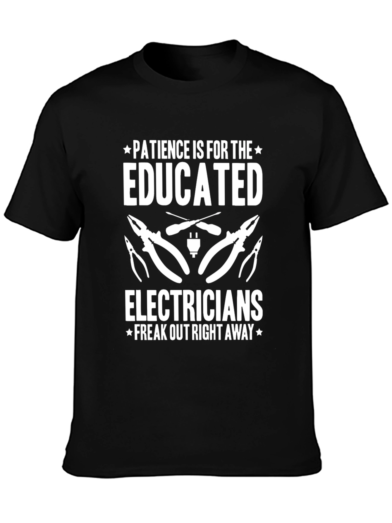 Black Electrician Humor Graphic T-Shirt view 3
