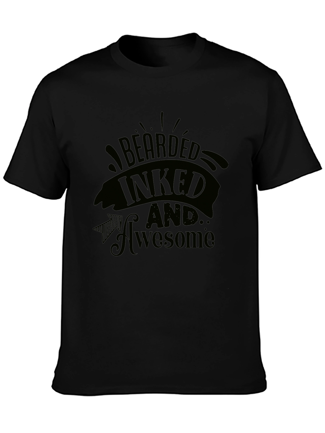 Bearded Inked Awesome Graphic T-Shirt - 3