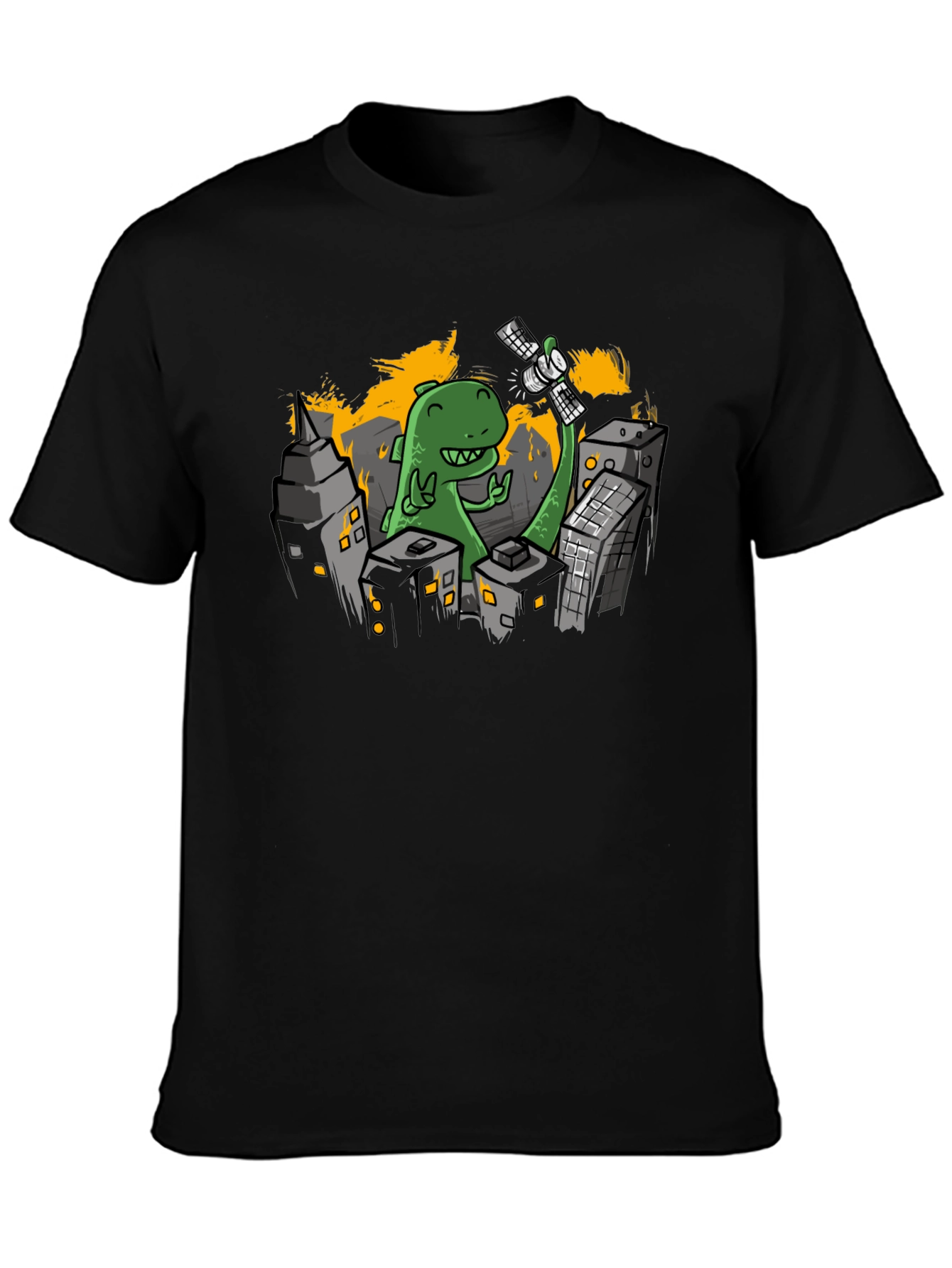 Black Godzilla T-Shirt view 3