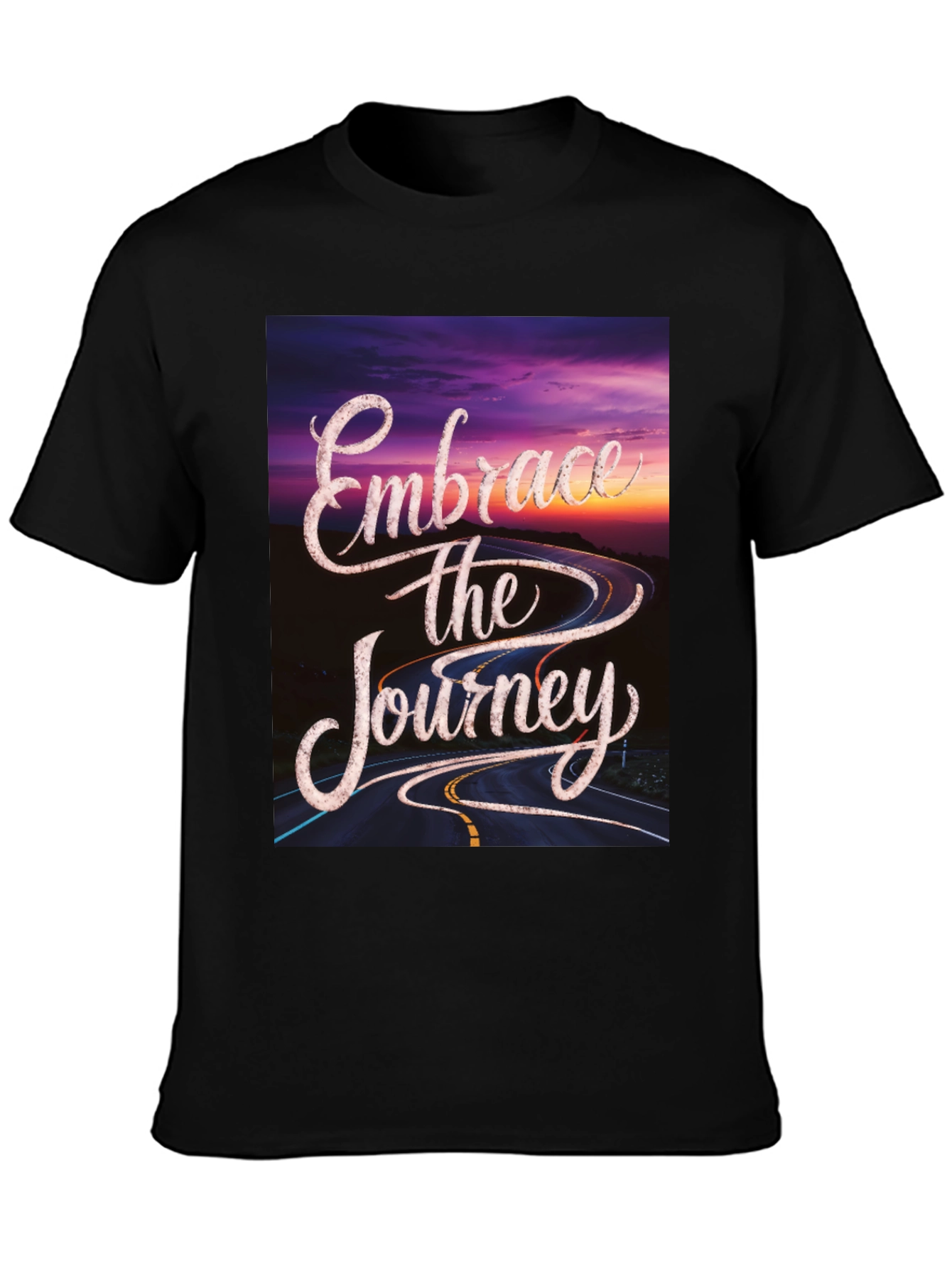 Black Embrace the Journey Graphic Tee view 3