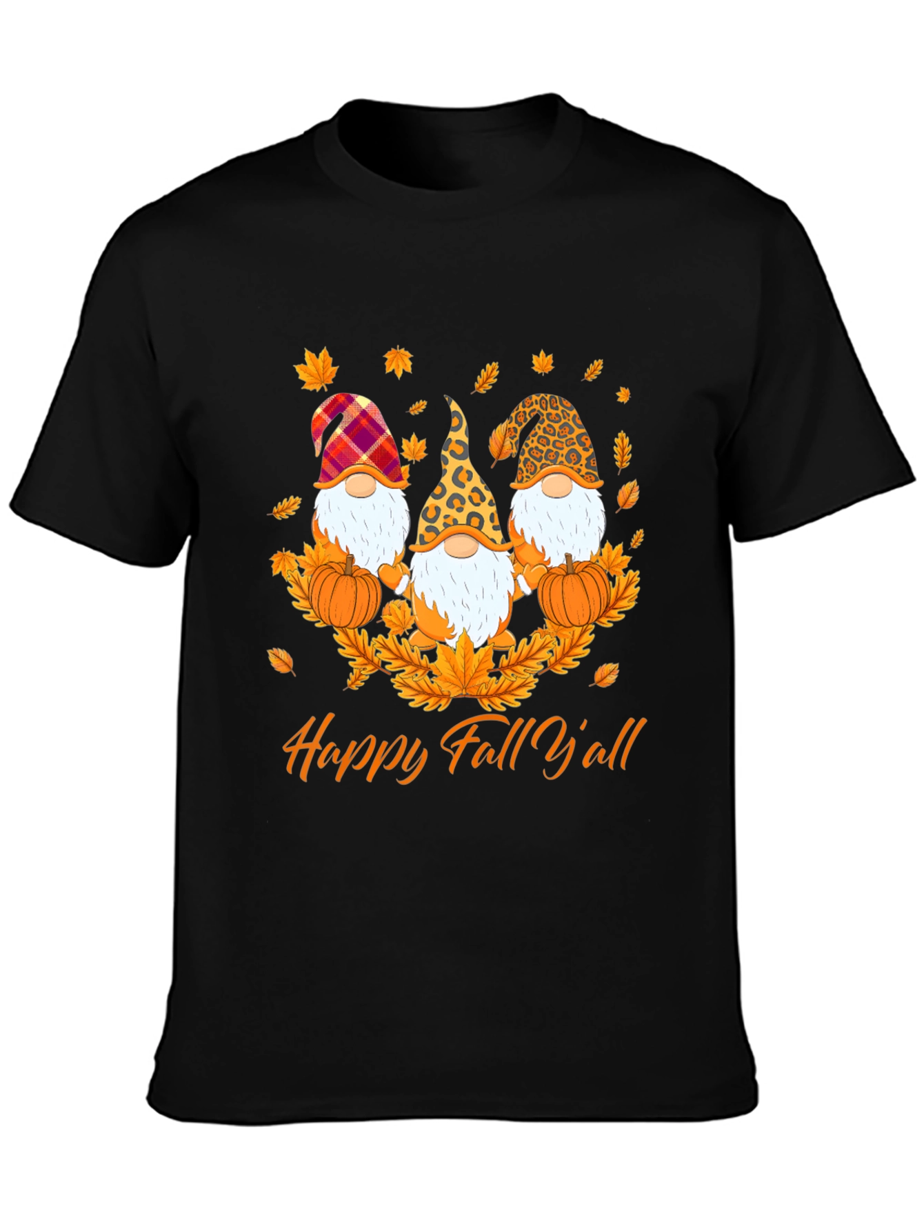 Happy Fall Y'all Gnome T-Shirt - 3