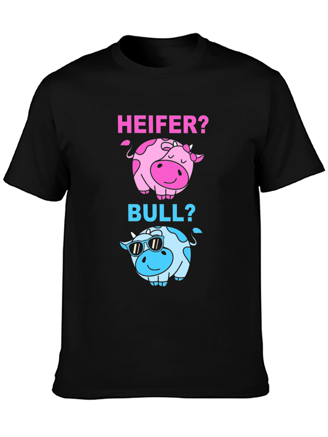 Black Heifer or Bull? Graphic T-Shirt view 3