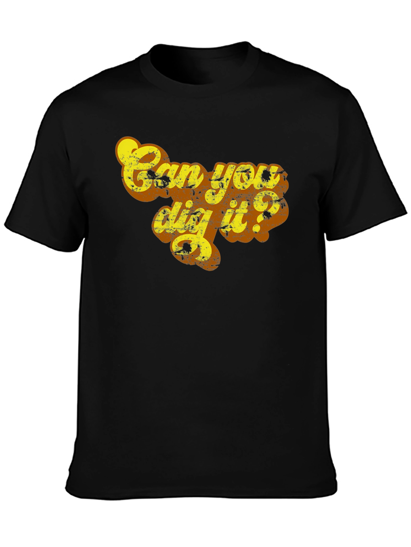 Black Can You Dig It? Graphic Tee view 3