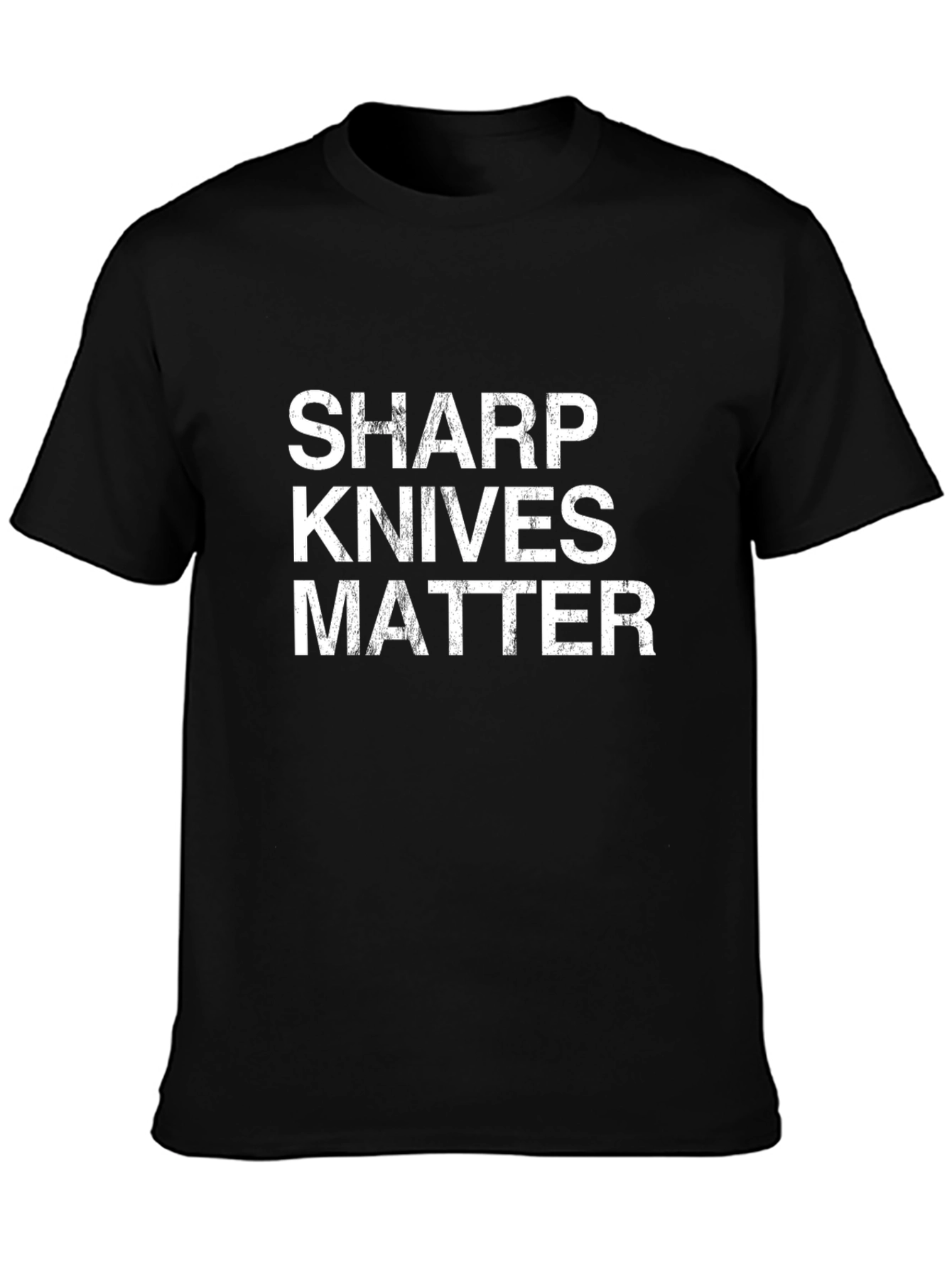 Black Sharp Knives Matter T-Shirt - Menswear view 3