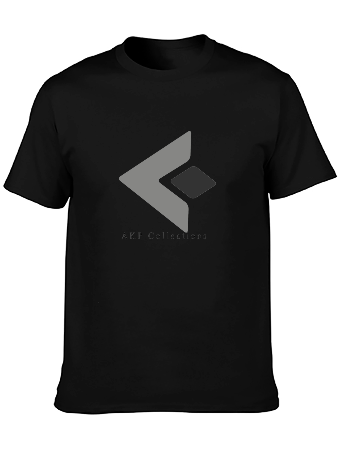 Black Modern Graphic Tee - Arrow Design view 3
