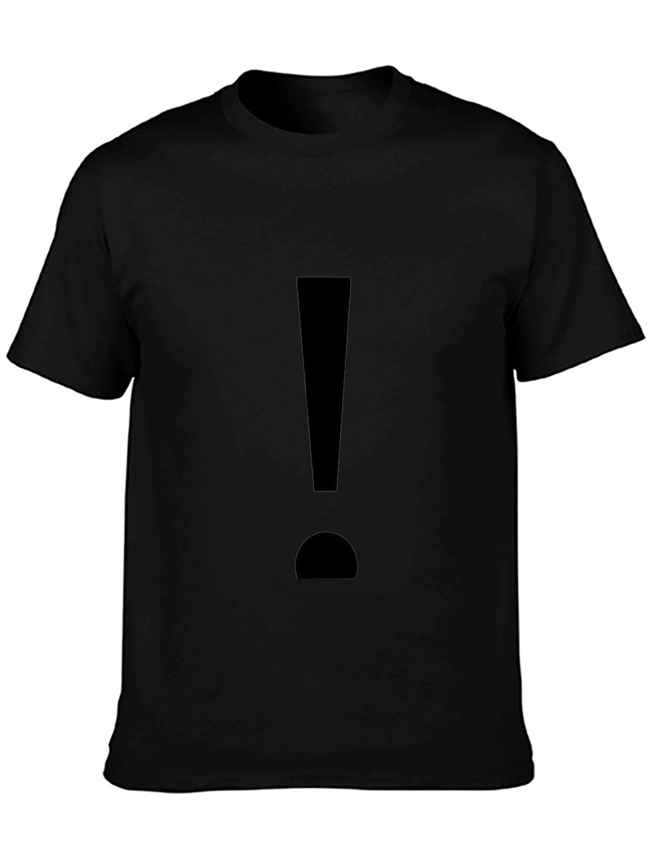 Black Exclamation Mark Graphic T-Shirt - Black view 3
