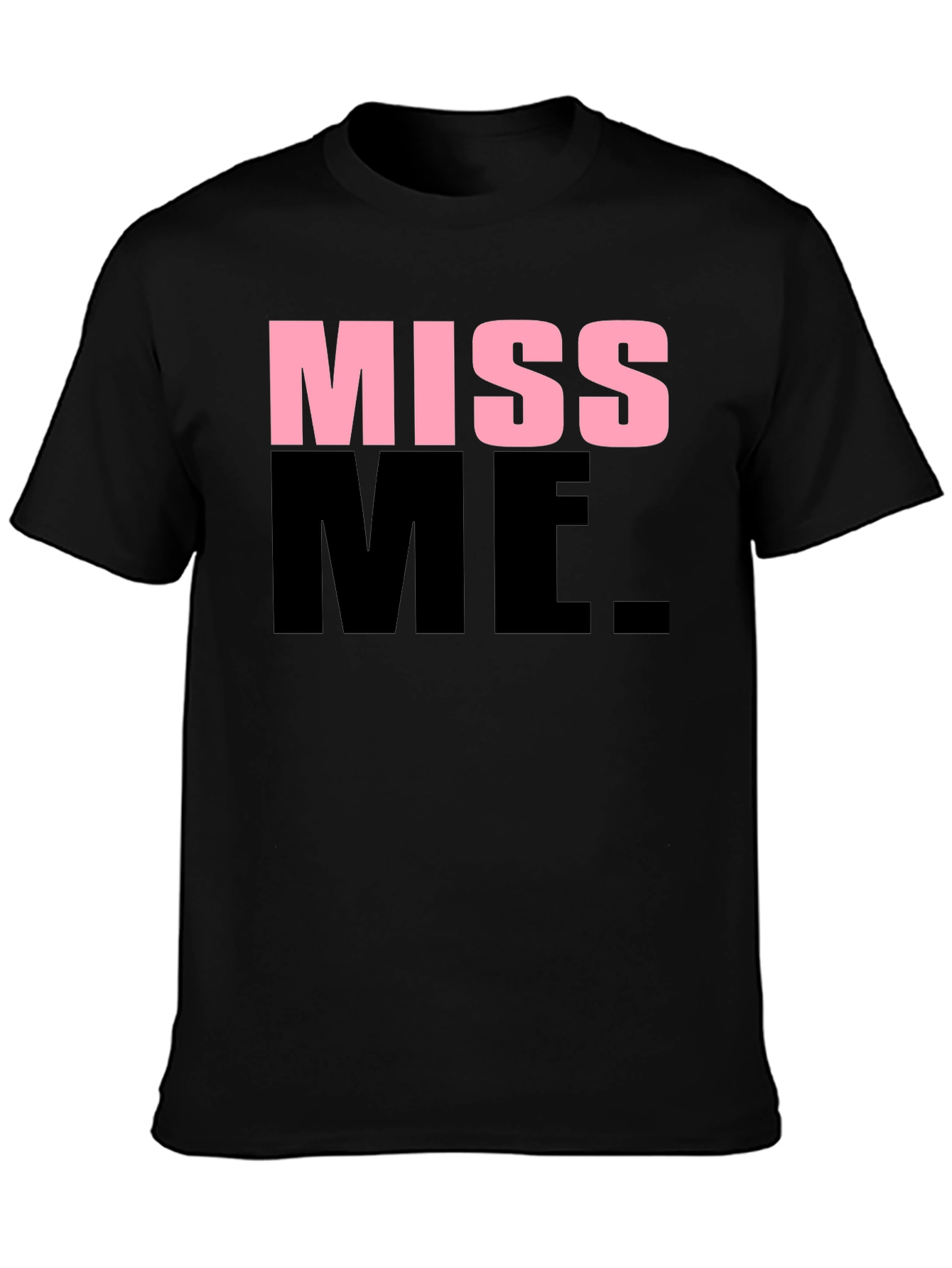 Black Miss Me Graphic T-Shirt view 3