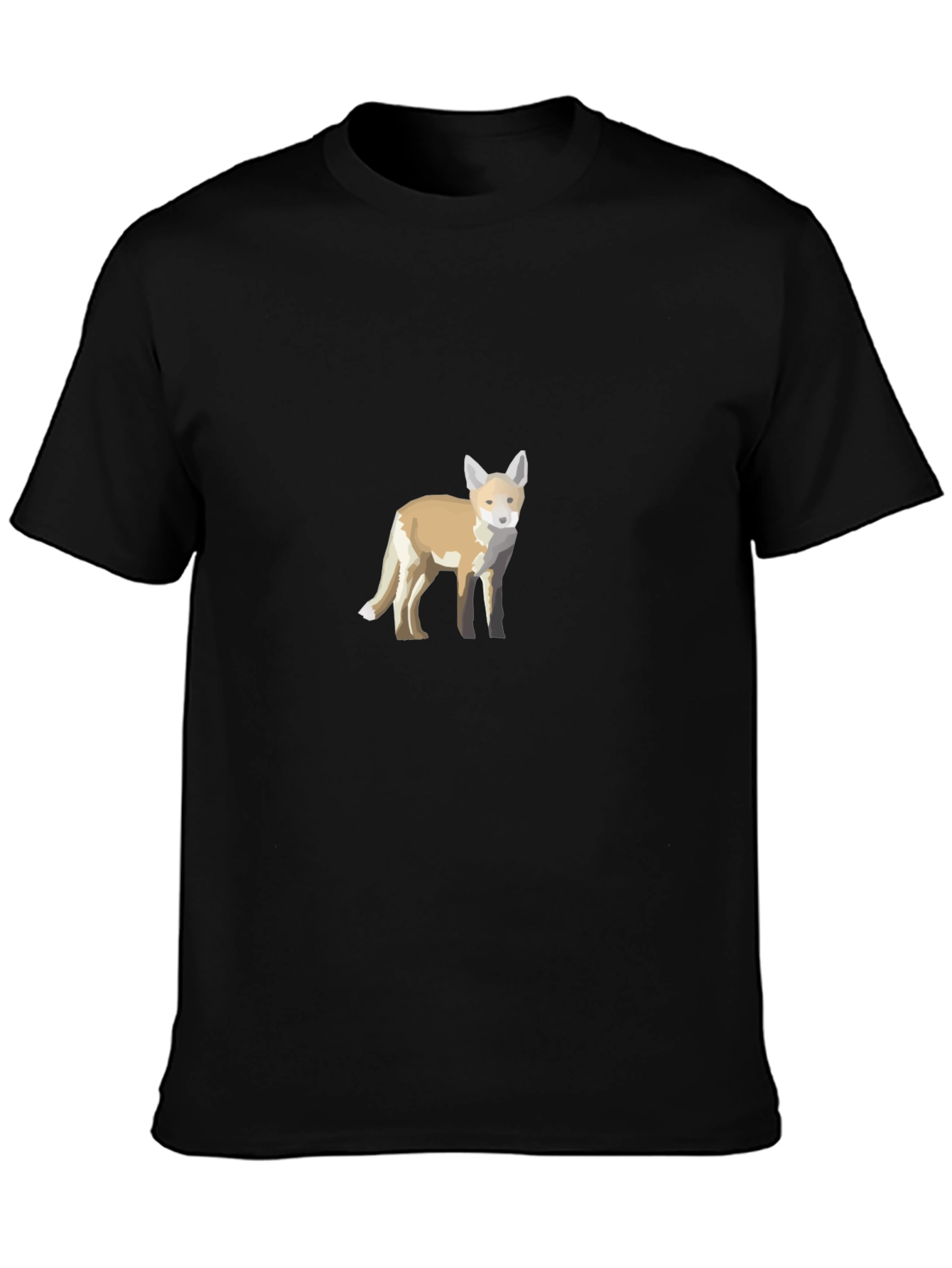 Black Fox Graphic Black T-Shirt - Stylish Casual Wear view 3
