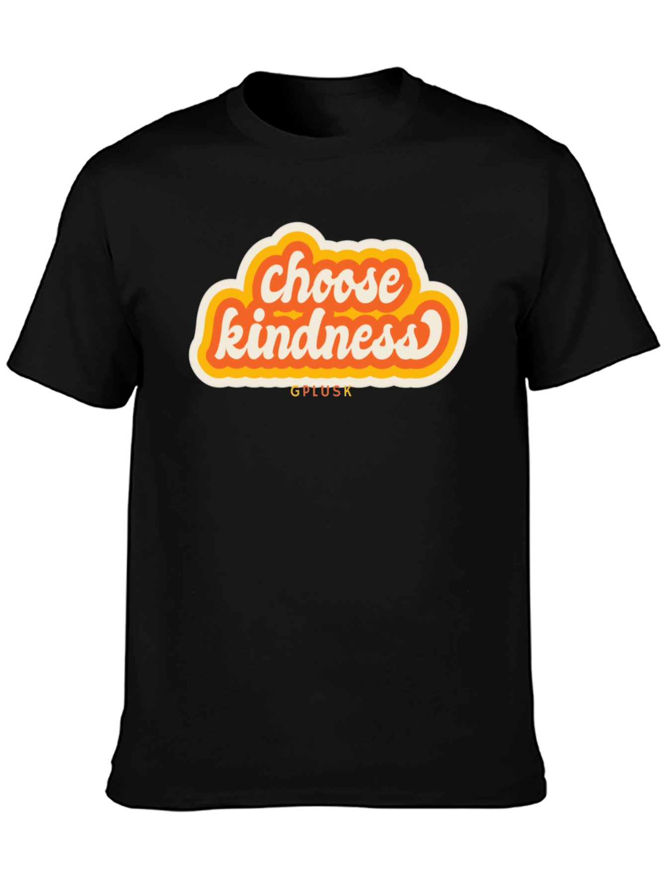 Black Choose Kindness Graphic Tee - Soft Cotton Blend view 3