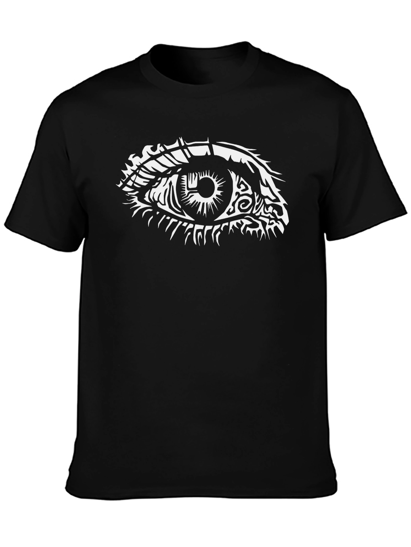 Black Eye Graphic Black T-Shirt - Unique Design view 3